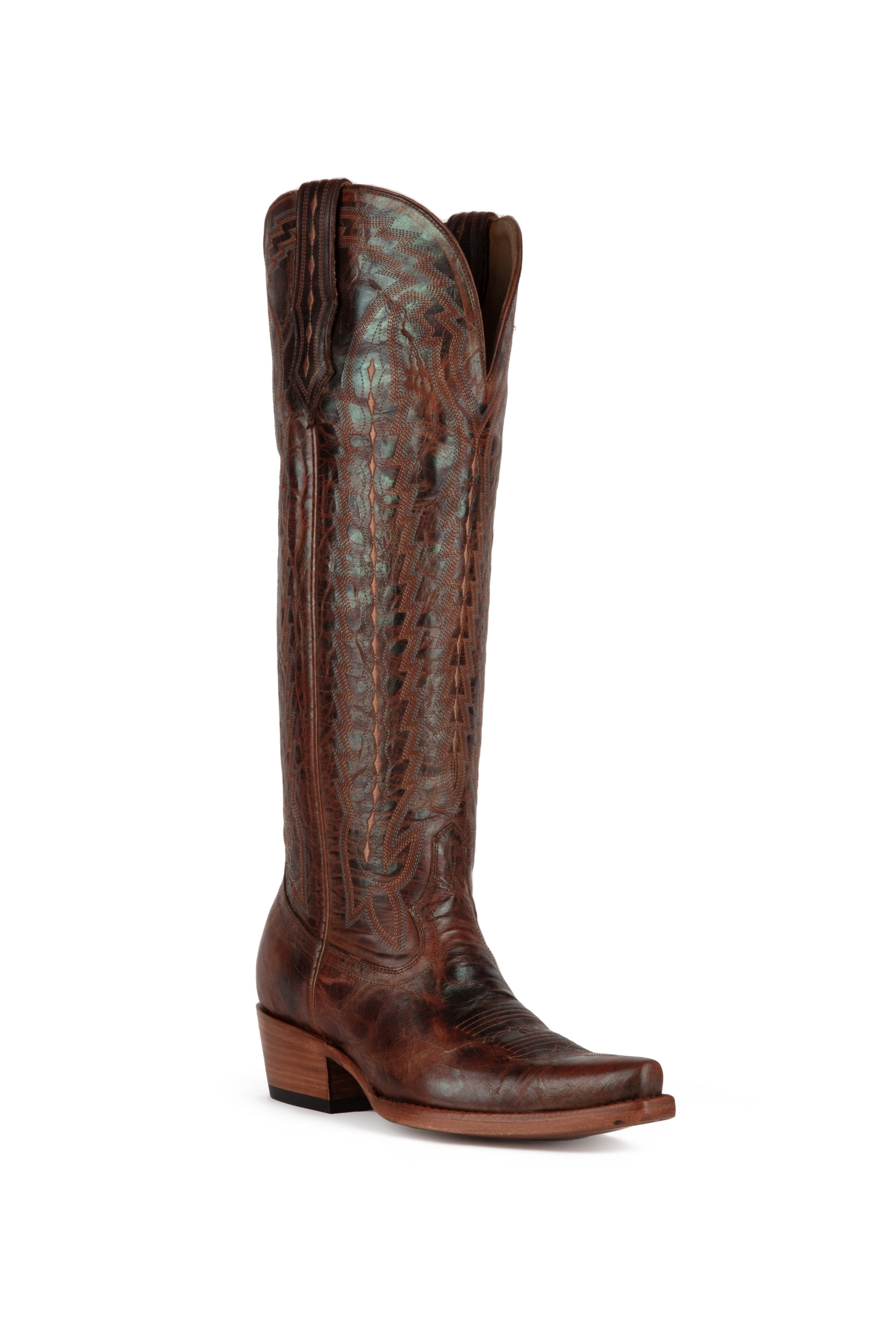 Azulado - Lisa Marie - Cognac/Turquoise