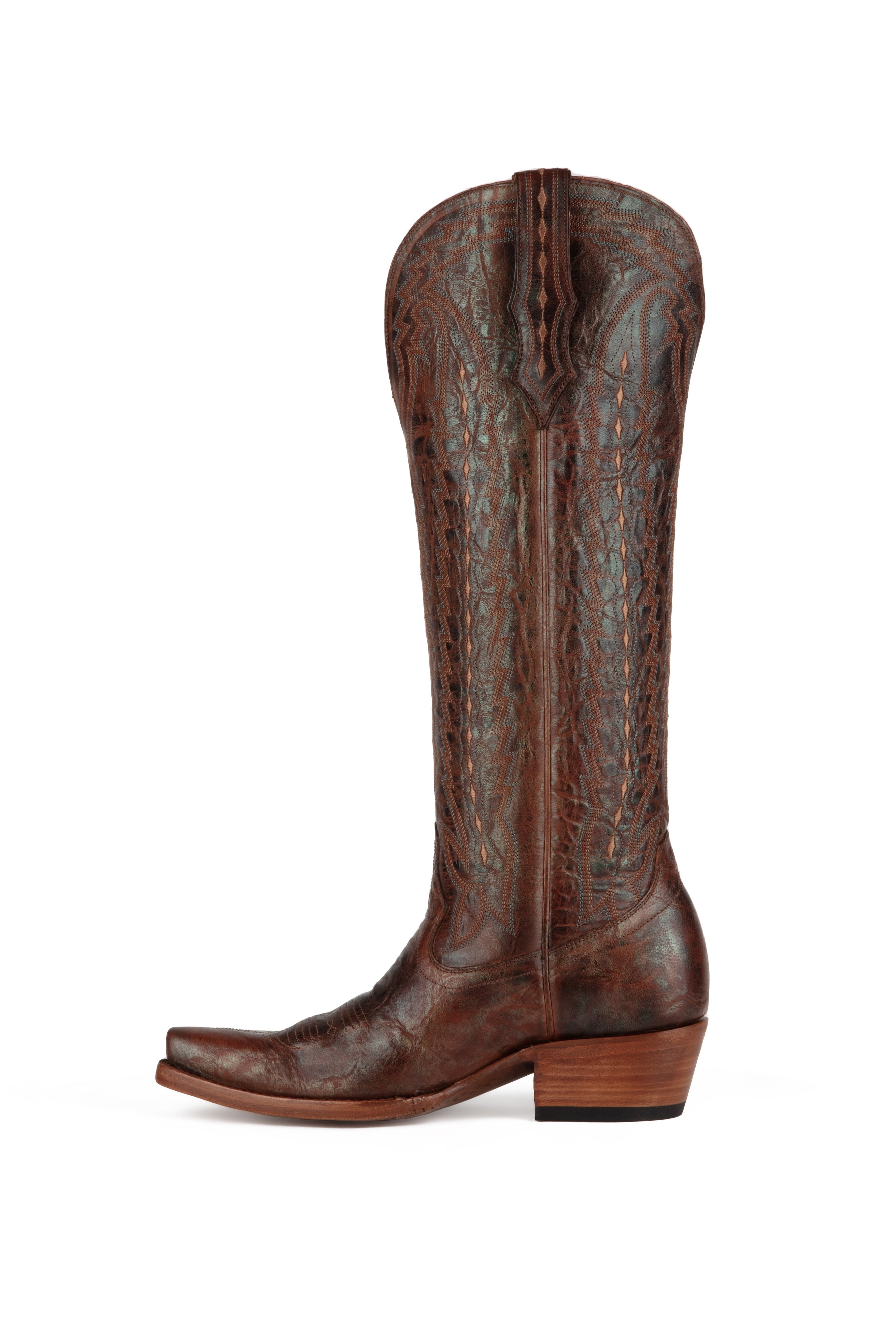 Azulado - Lisa Marie - Cognac/Turquoise