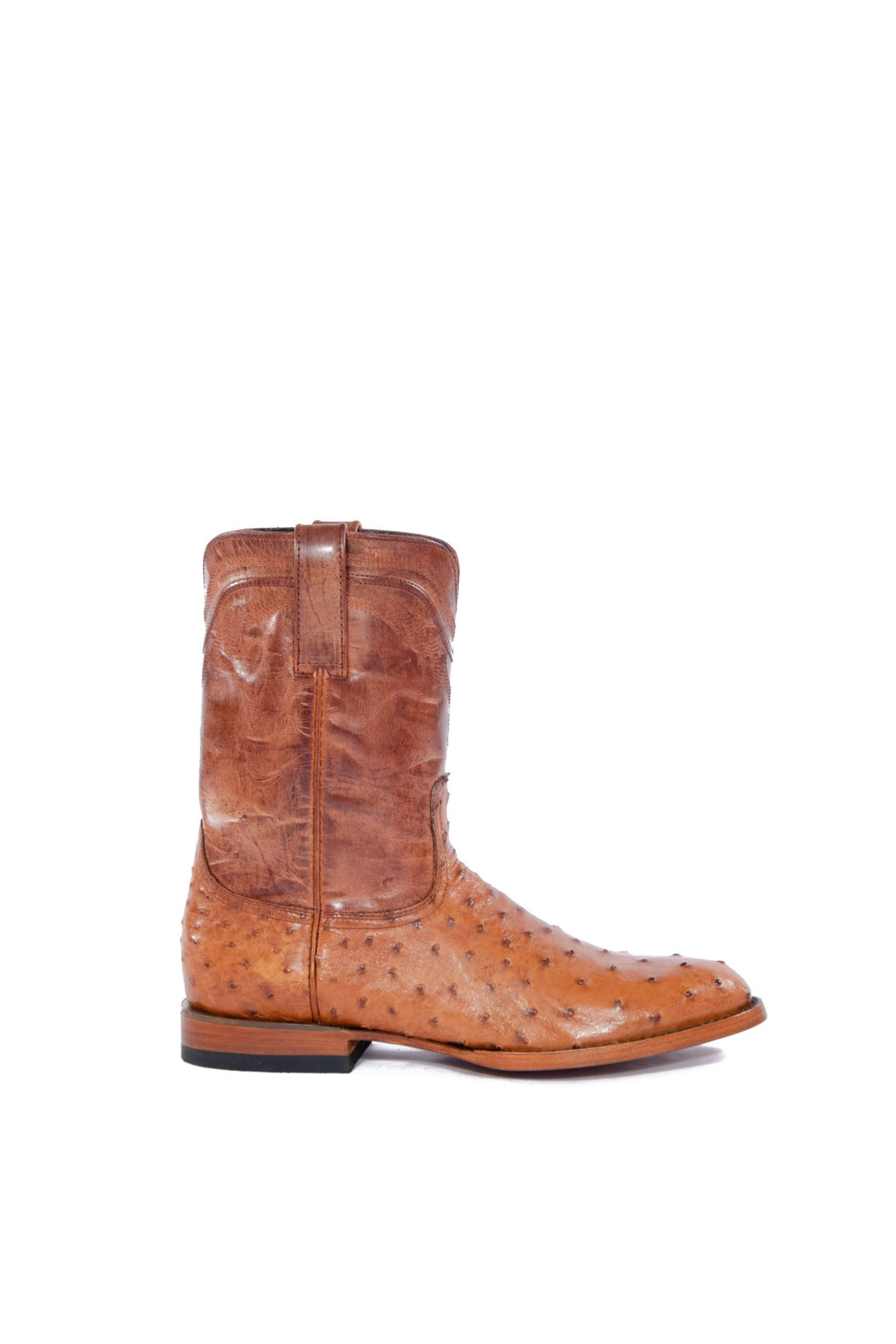Allens Brand - Full Quill Ostrich - Roper - Cognac