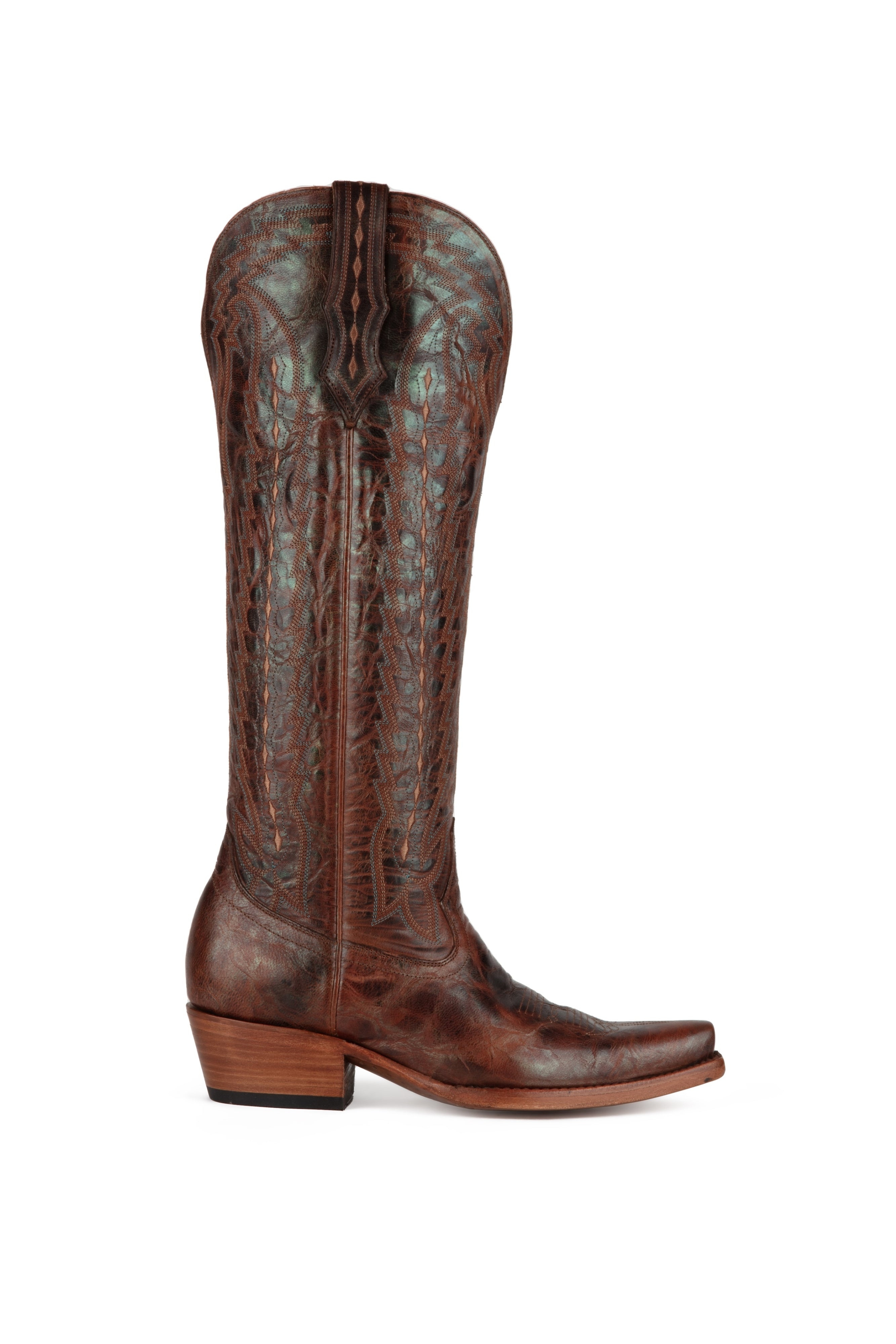 Azulado - Lisa Marie - Cognac/Turquoise