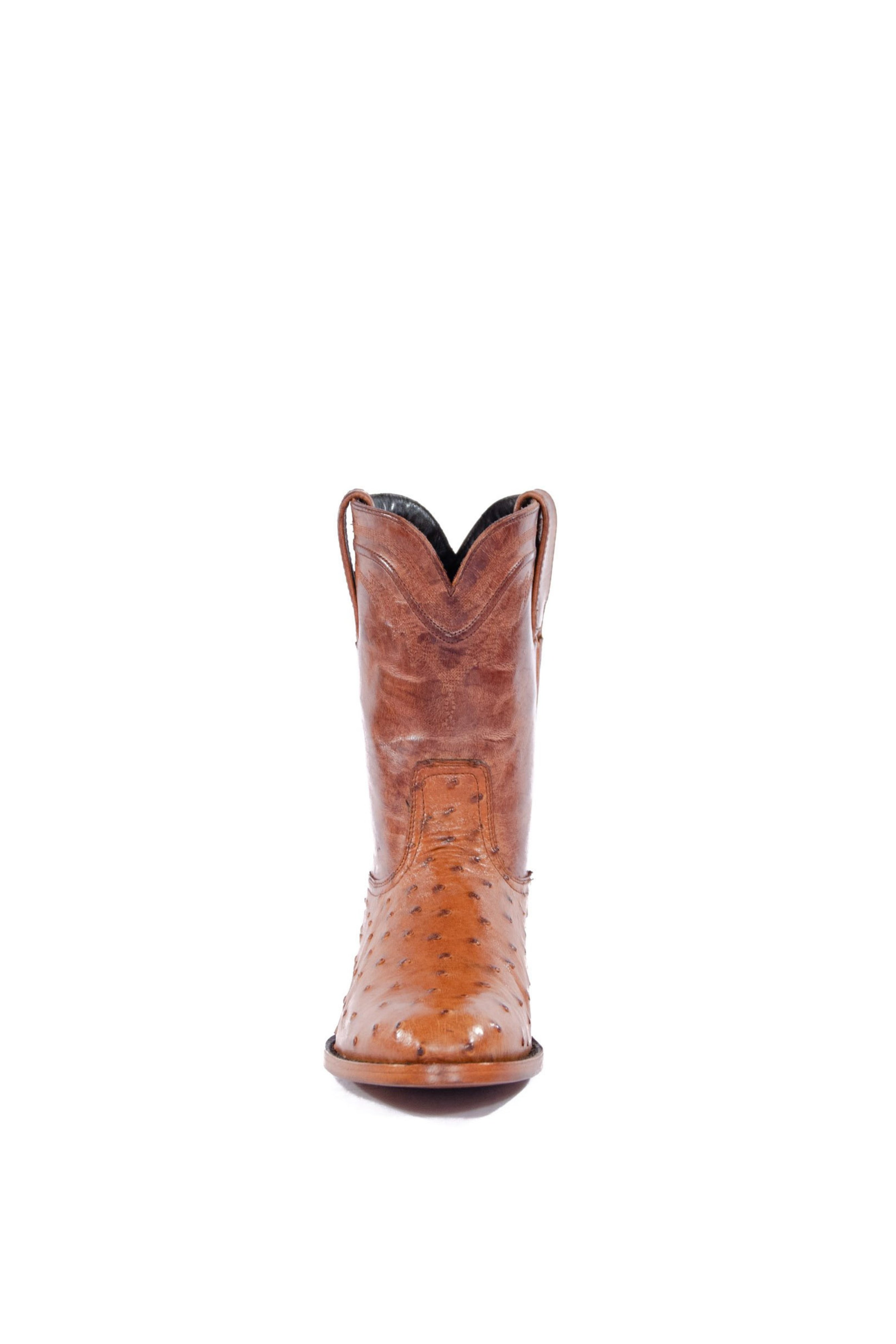 Allens Brand - Full Quill Ostrich - Roper - Cognac