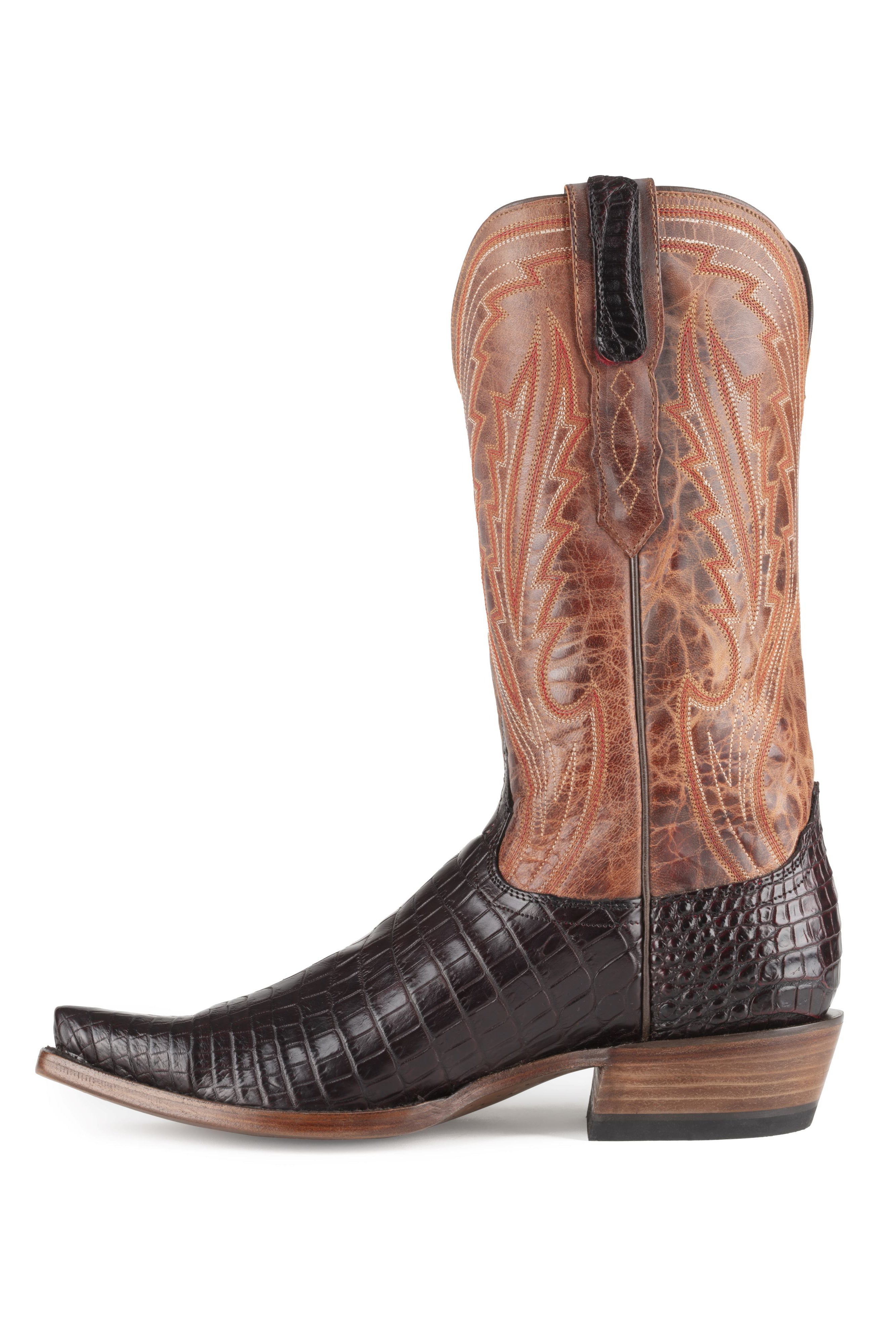 Allens Brand - Nile Belly - Snip Toe - Black Cherry