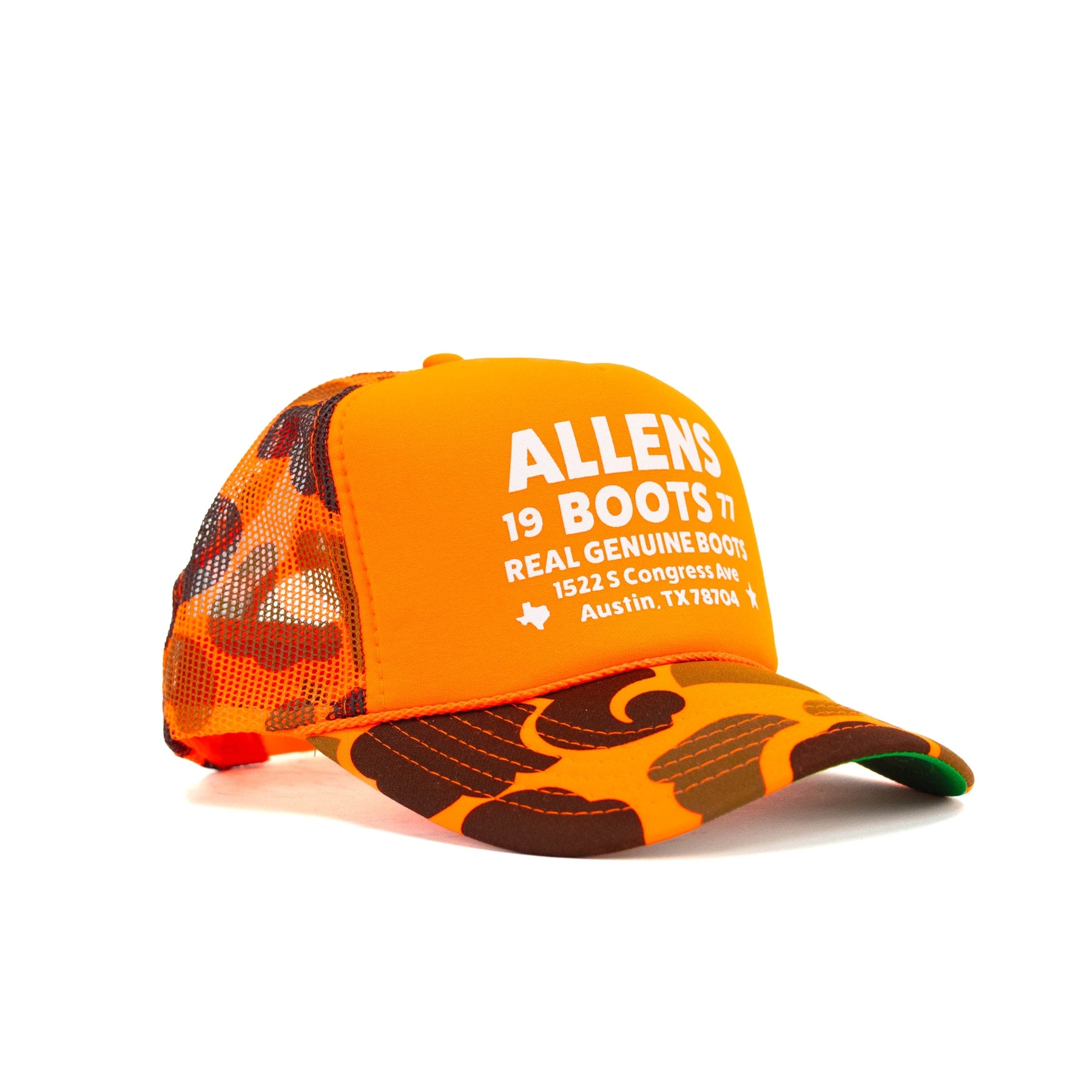 Allens Cap - Real Genuine Boots ATX - Orang/Camo - Mesh