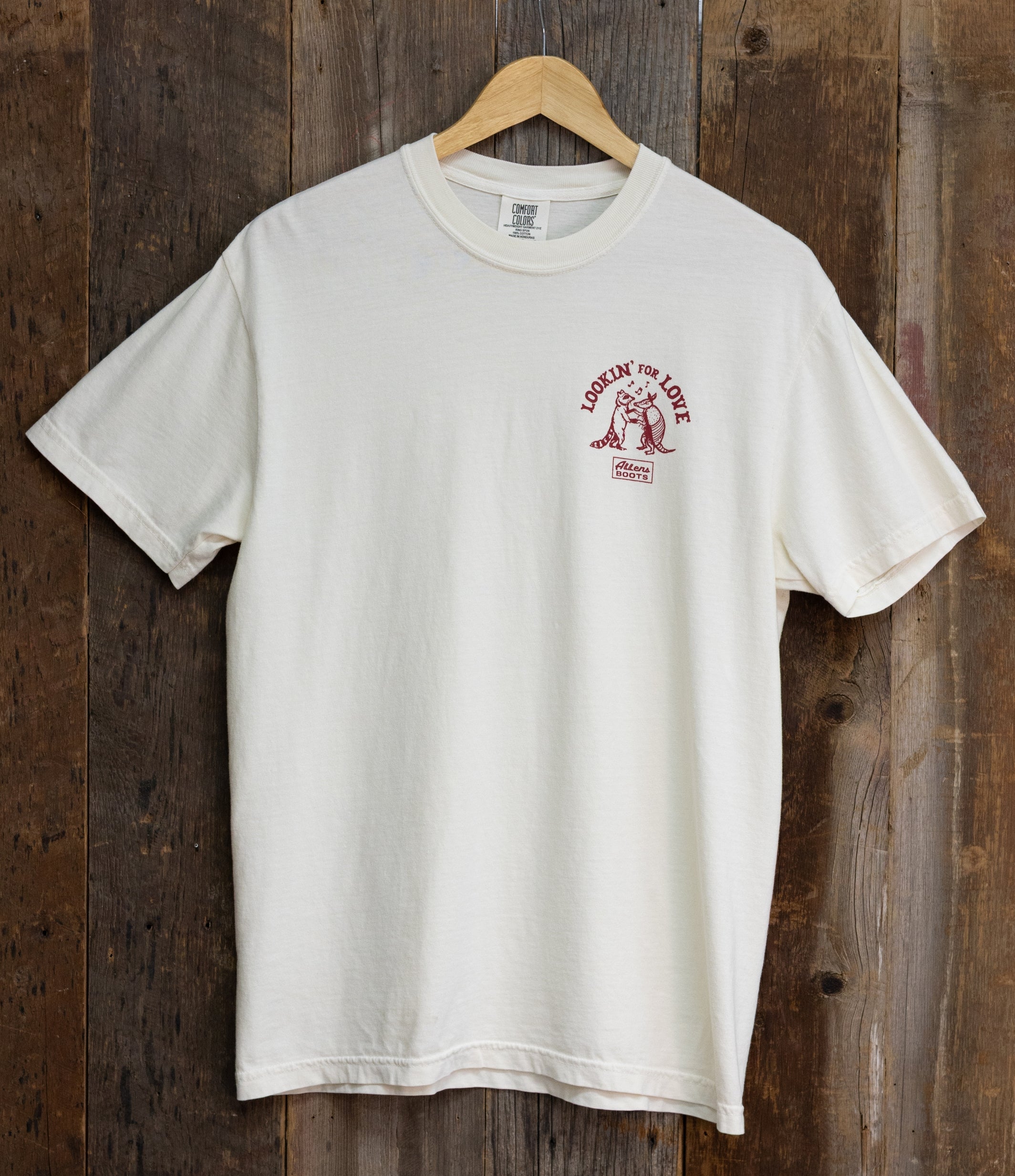 Allens Shirt - Raccoon & Armadillo Dance - Cream