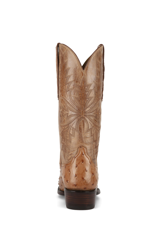 Allens Brand - Full Quill Ostrich - Round Toe - Barnwood view 5