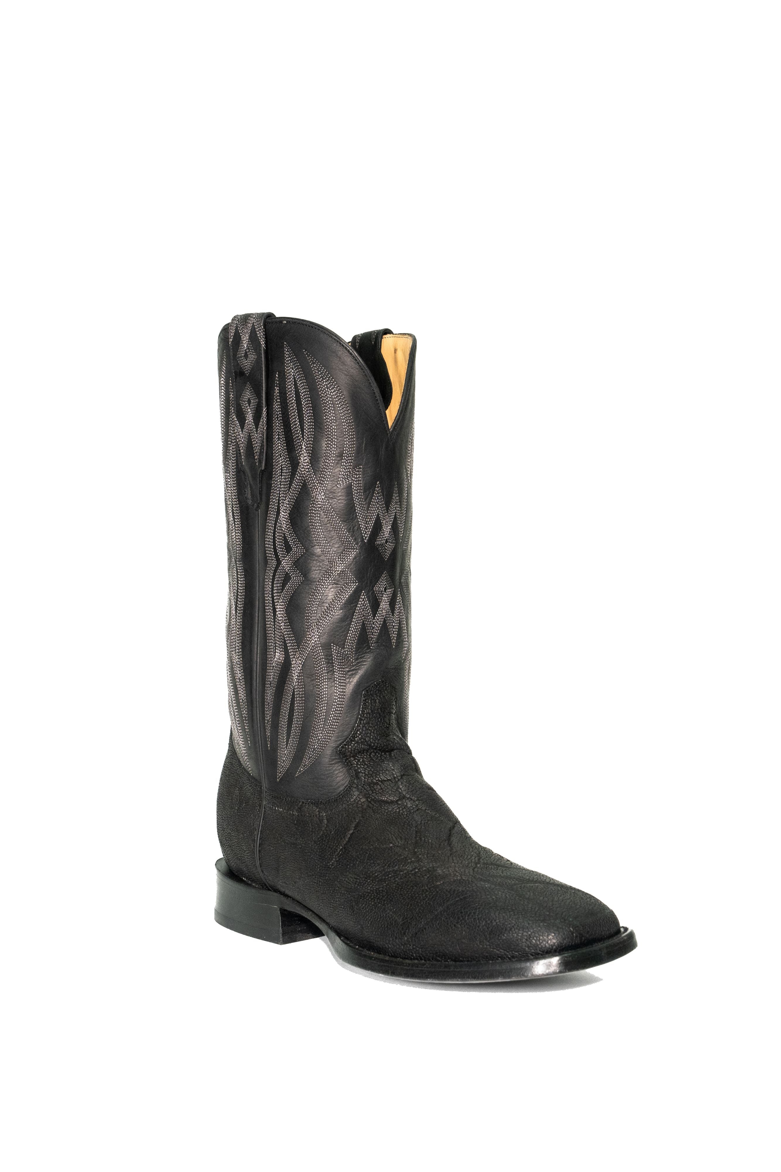 Allens Brand - Ben Elephant - Square Toe - Black