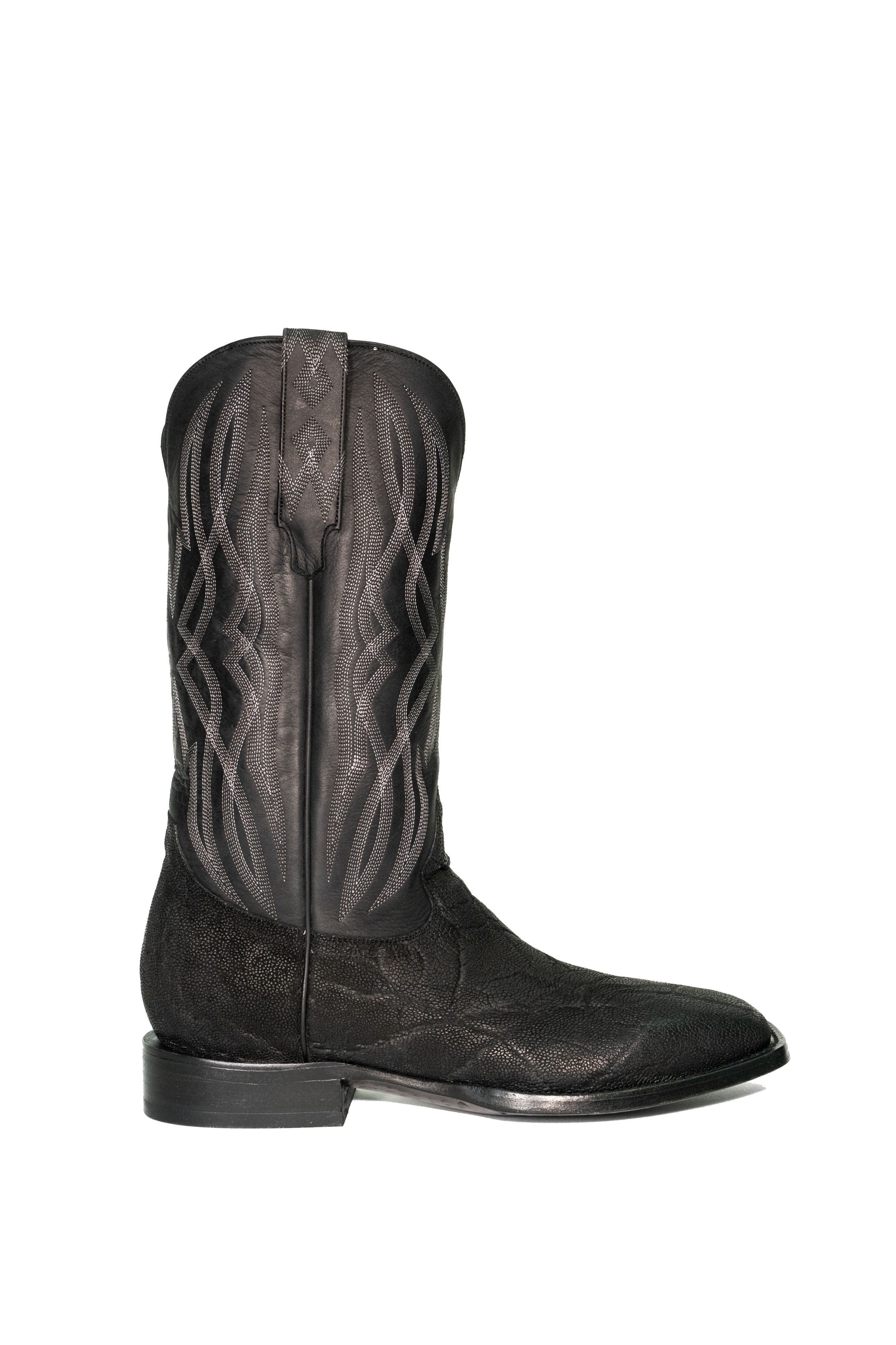 Allens Brand - Ben Elephant - Square Toe - Black