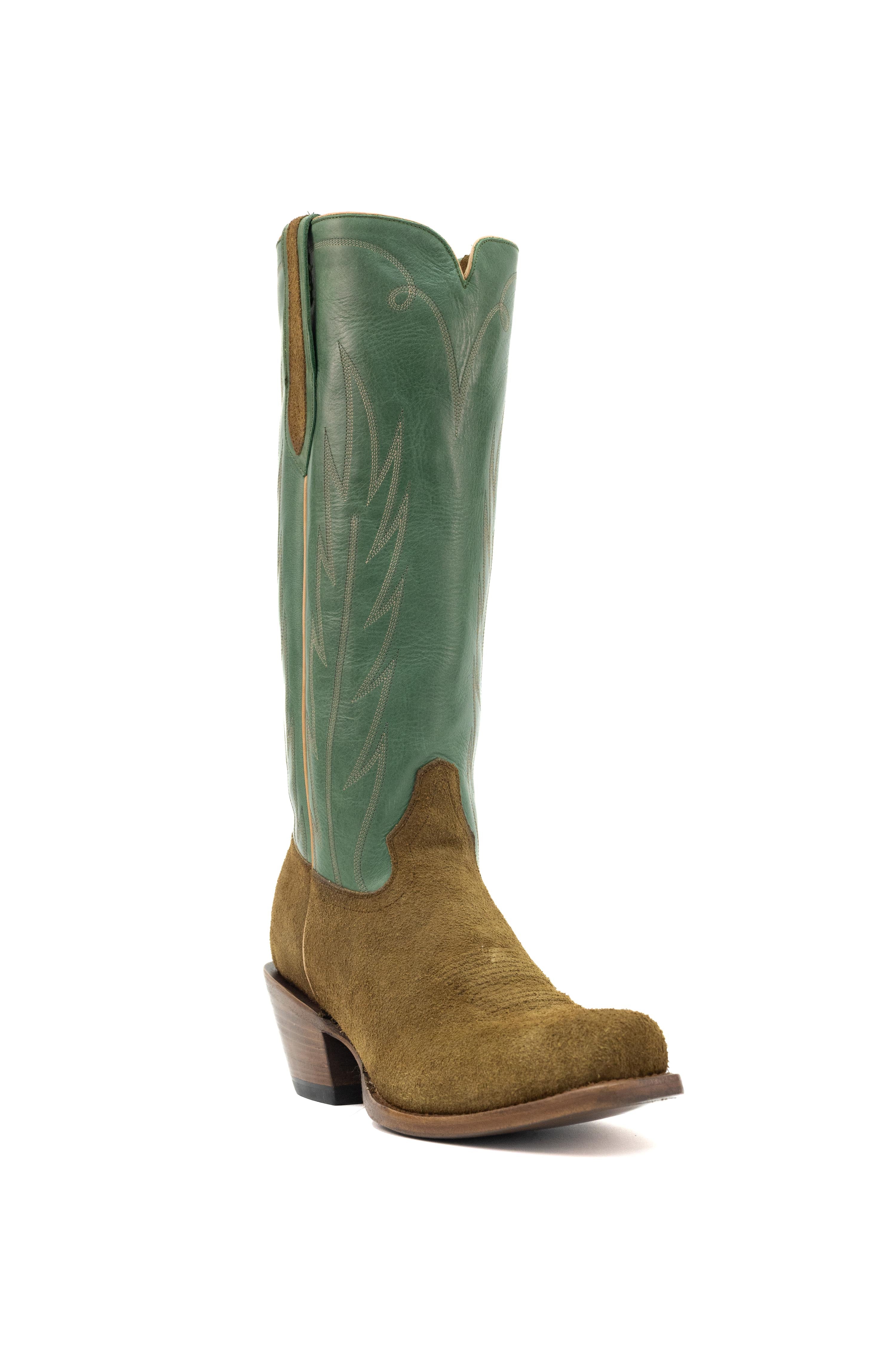 Allens Brand - Gaucho 15" - Cutter Toe - Coffee/Green