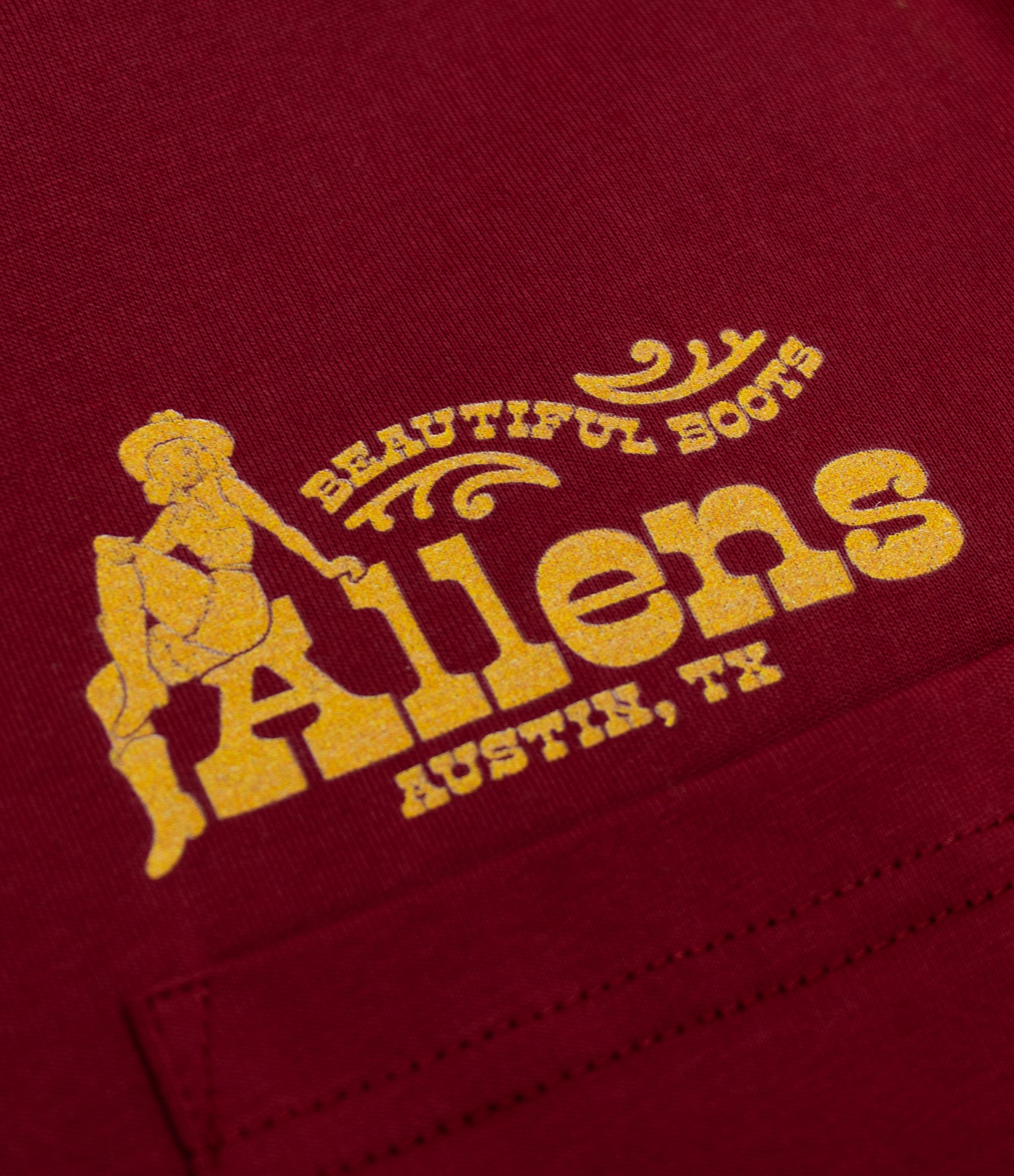 Allens Shirt - Allens Beauty - Maroon (Austin)