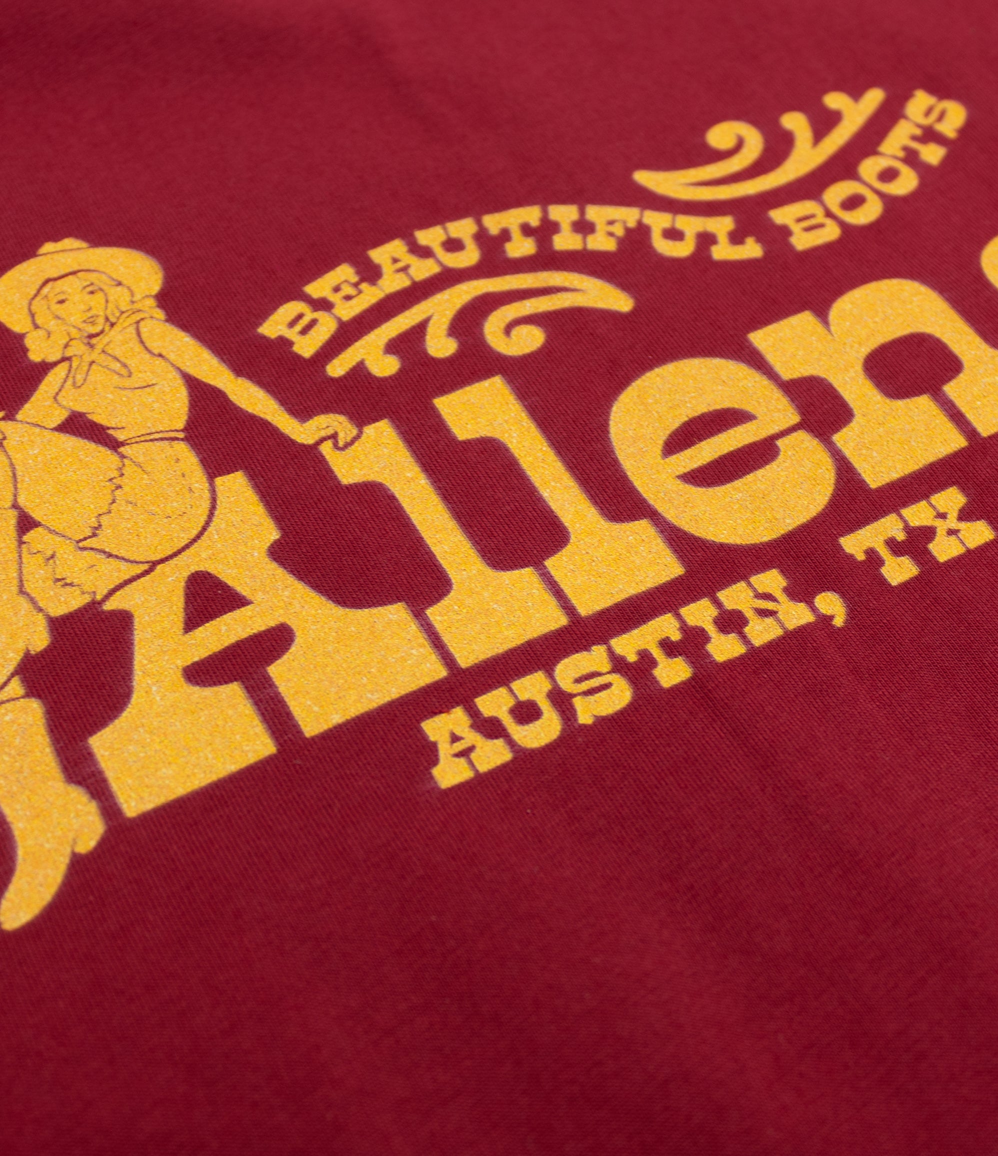 Allens Shirt - Allens Beauty - Maroon (Austin)