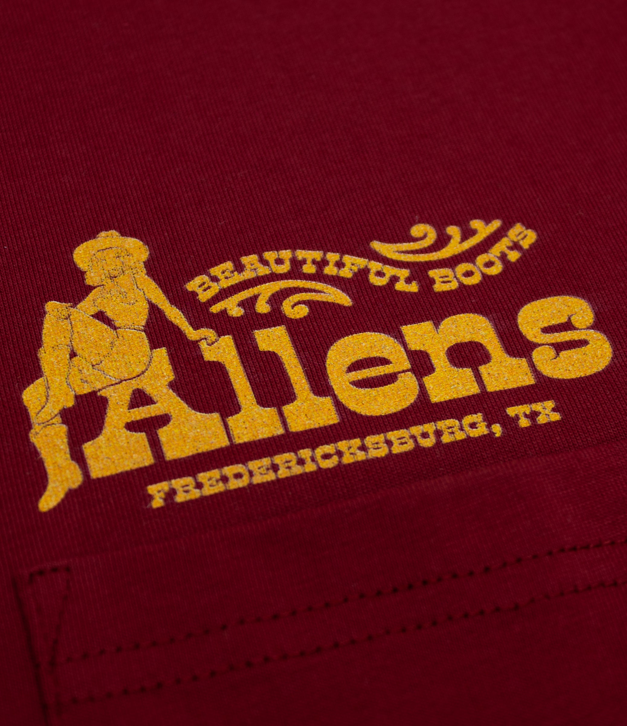 Allens Shirt - Allens Beauty - Maroon (Fredericksburg)