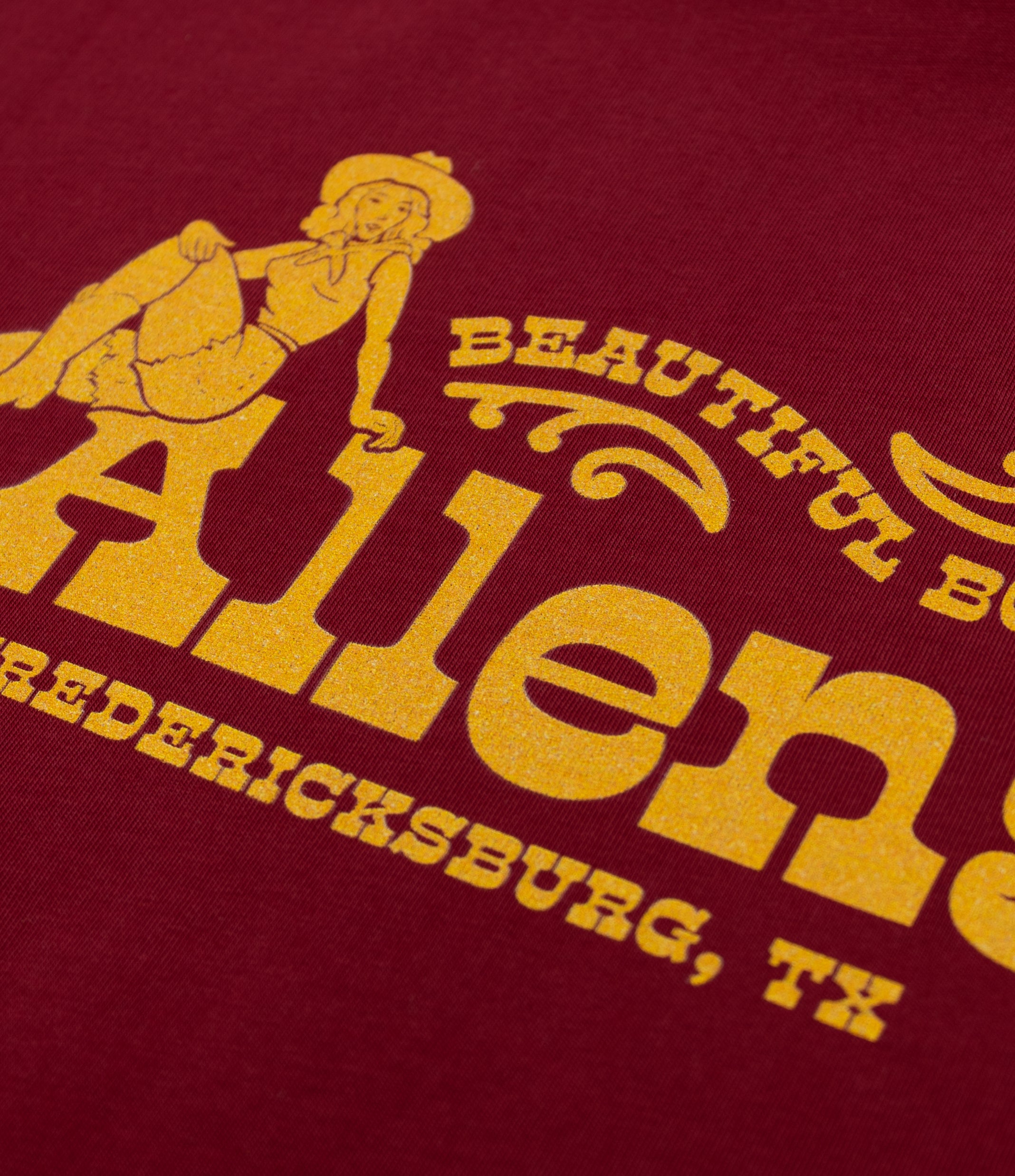 Allens Shirt - Allens Beauty - Maroon (Fredericksburg)
