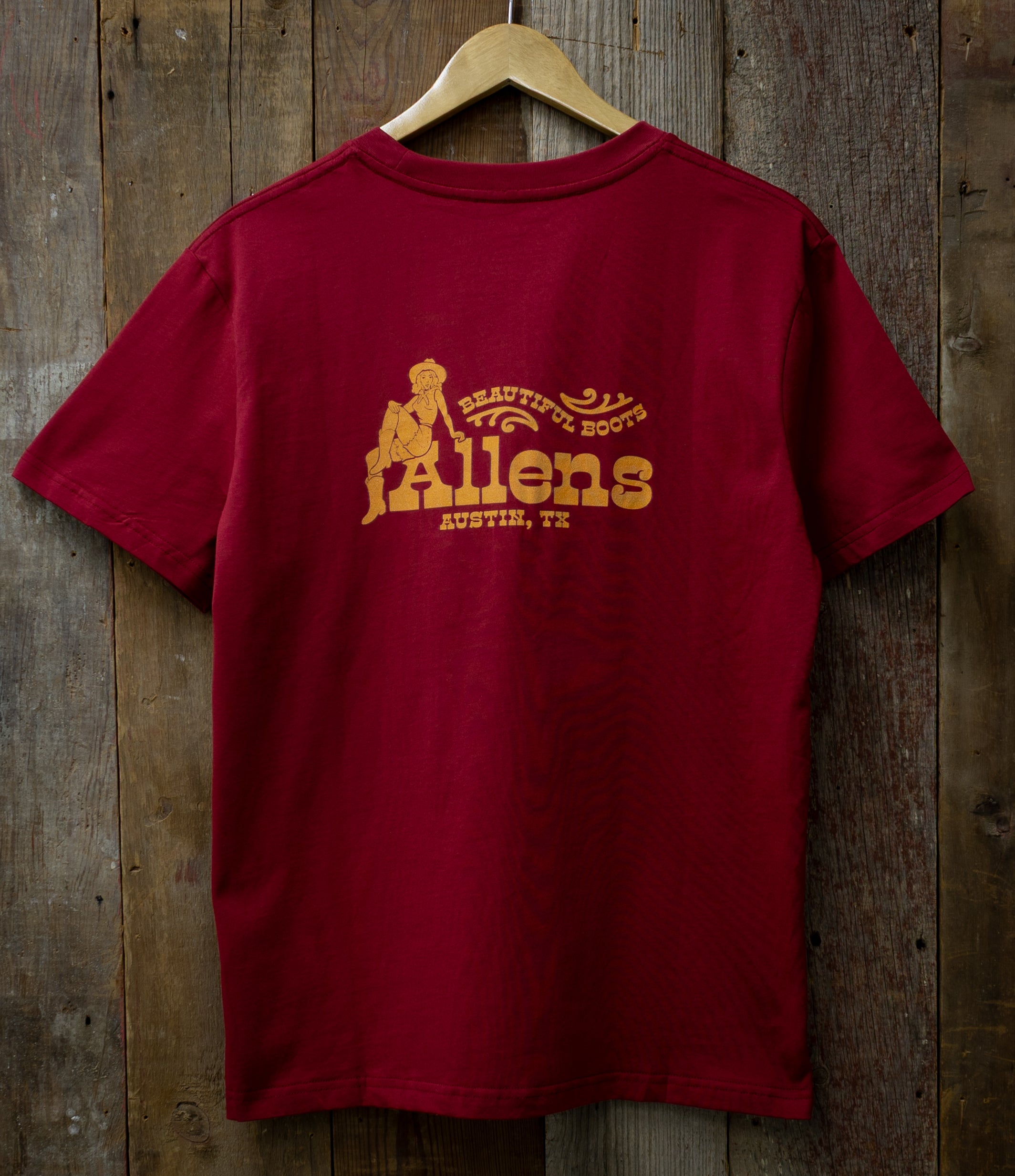 Allens Shirt - Allens Beauty - Maroon (Austin)