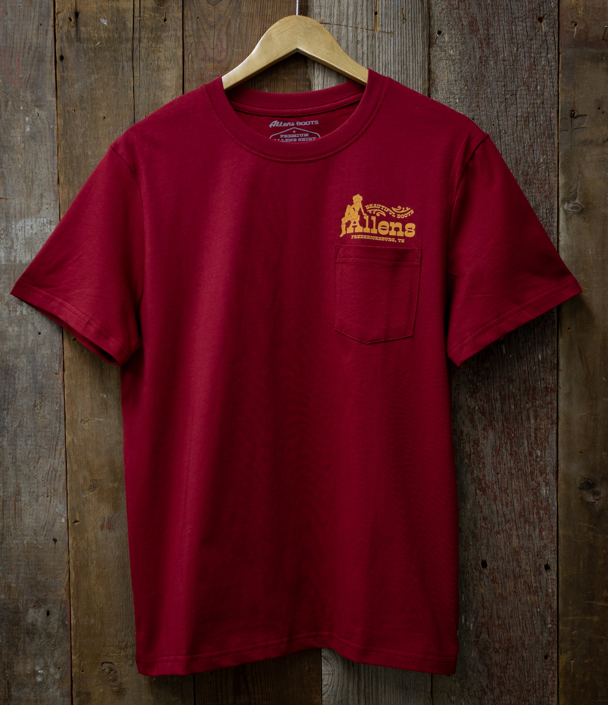 Allens Shirt - Allens Beauty - Maroon (Fredericksburg)