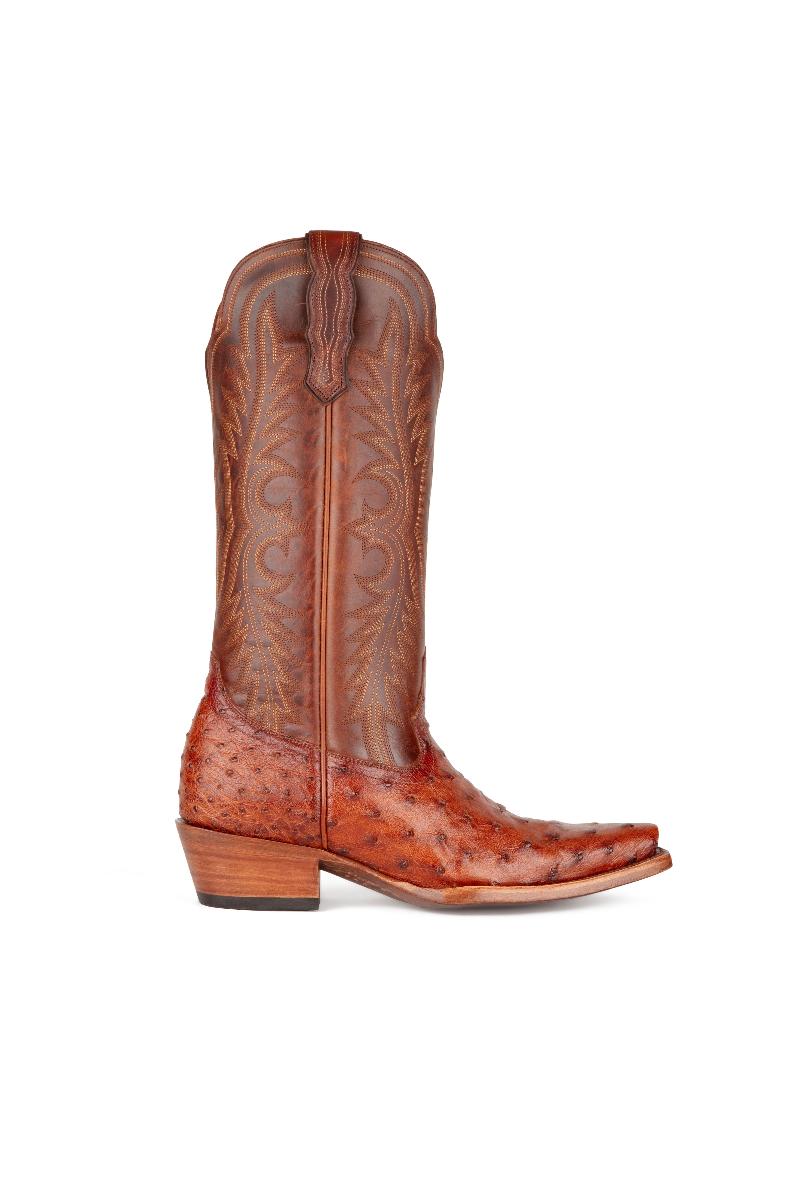 Allens Brand - Chloe Full Quill Ostrich - Pecan