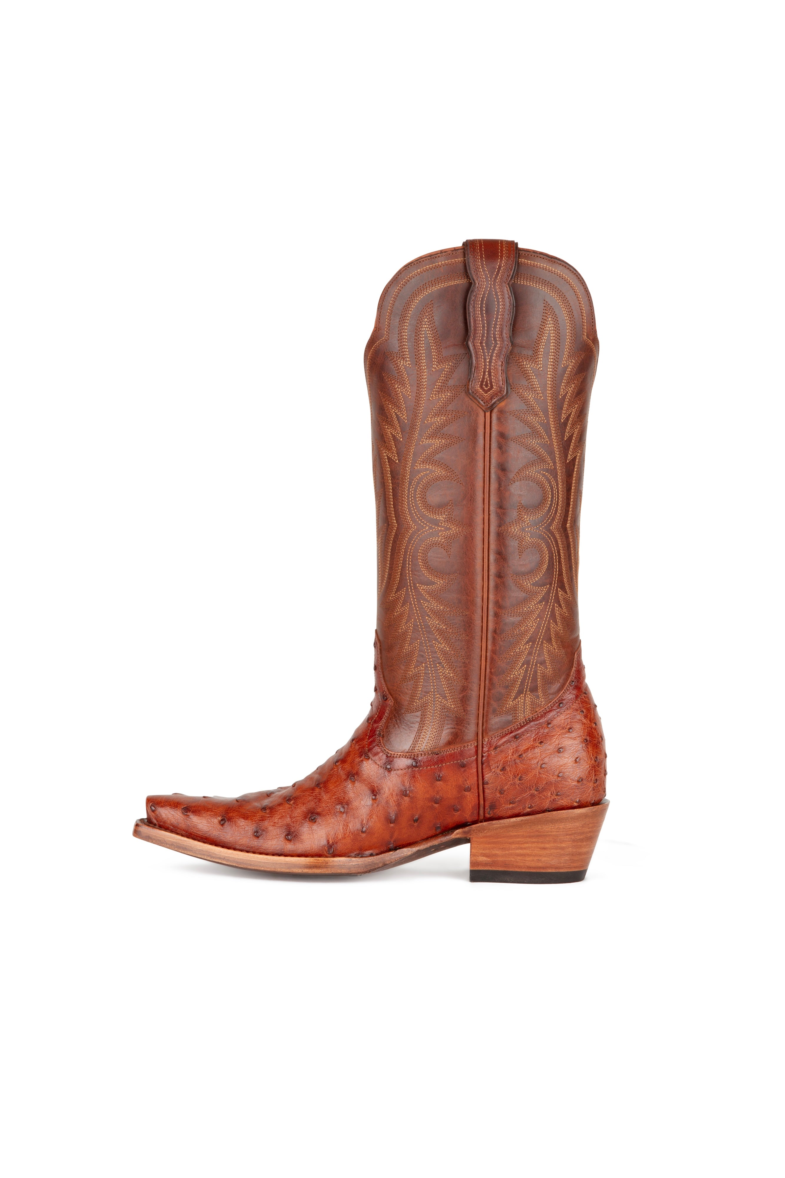 Allens Brand - Chloe Full Quill Ostrich - Pecan