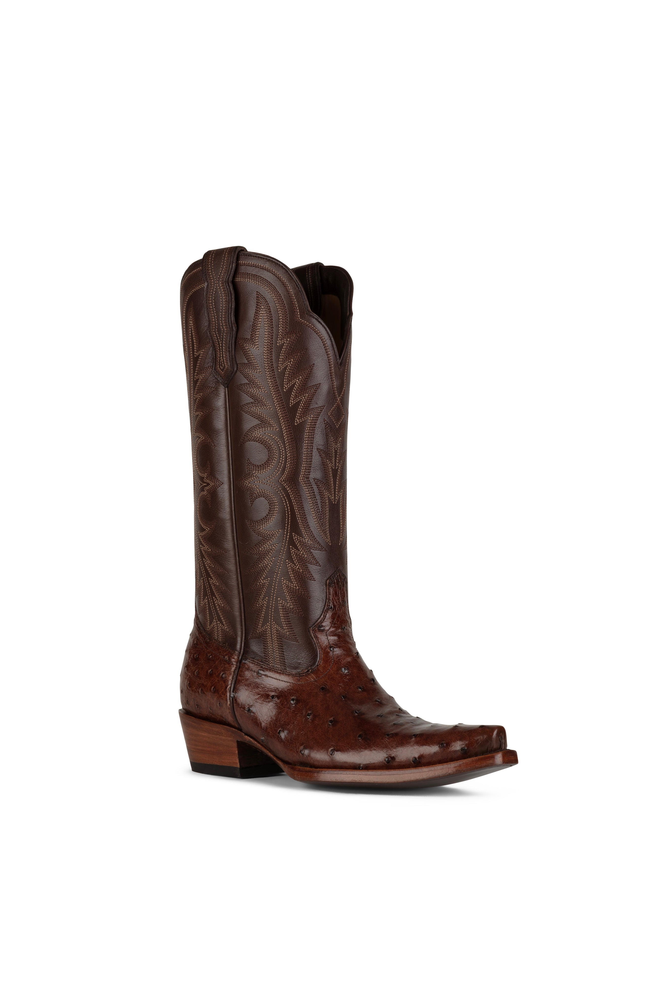 Allens Brand- Chloe Full Quill Ostrich - Tobacco