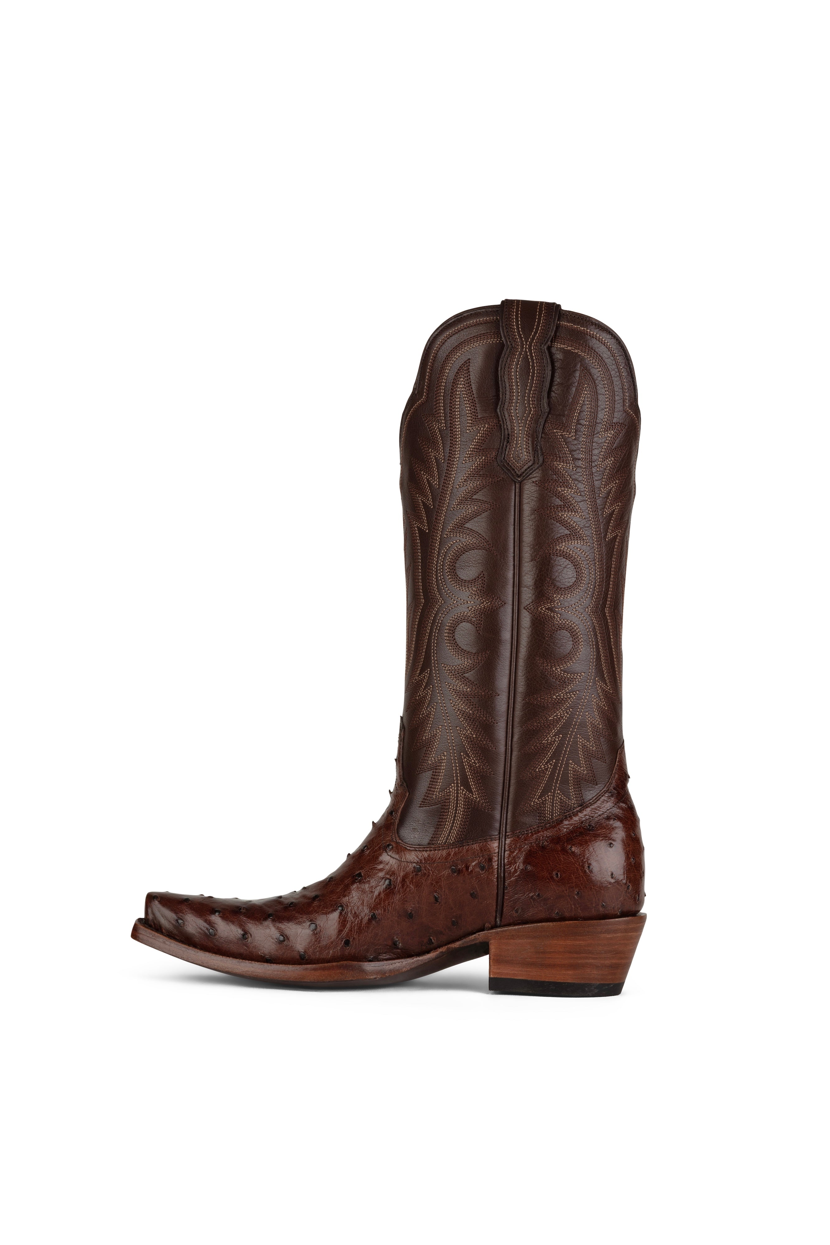 Allens Brand - Chloe Full Quill Ostrich - Tobacco
