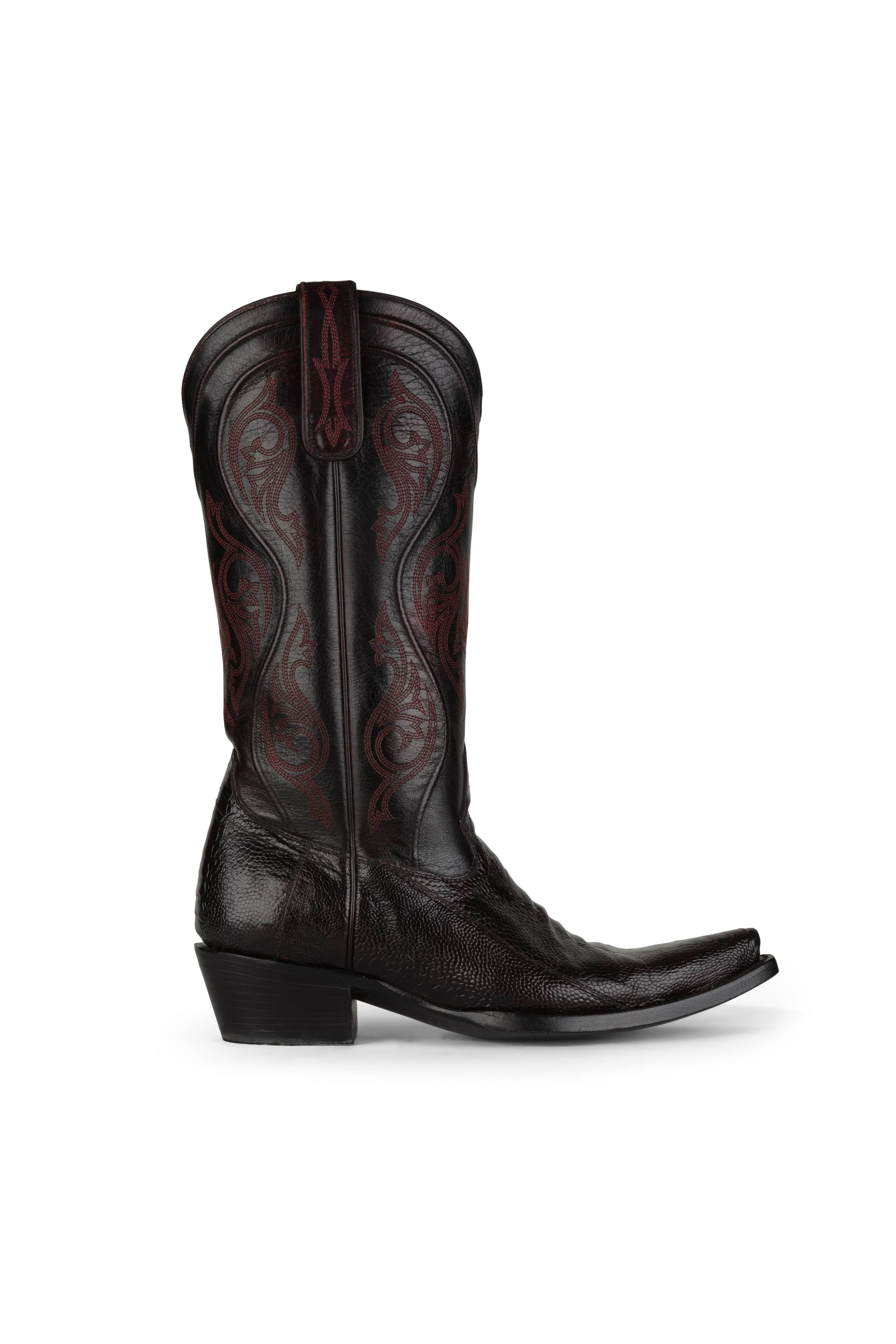 Allens Brand - Kinsley Ostrich Leg - Black Cherry