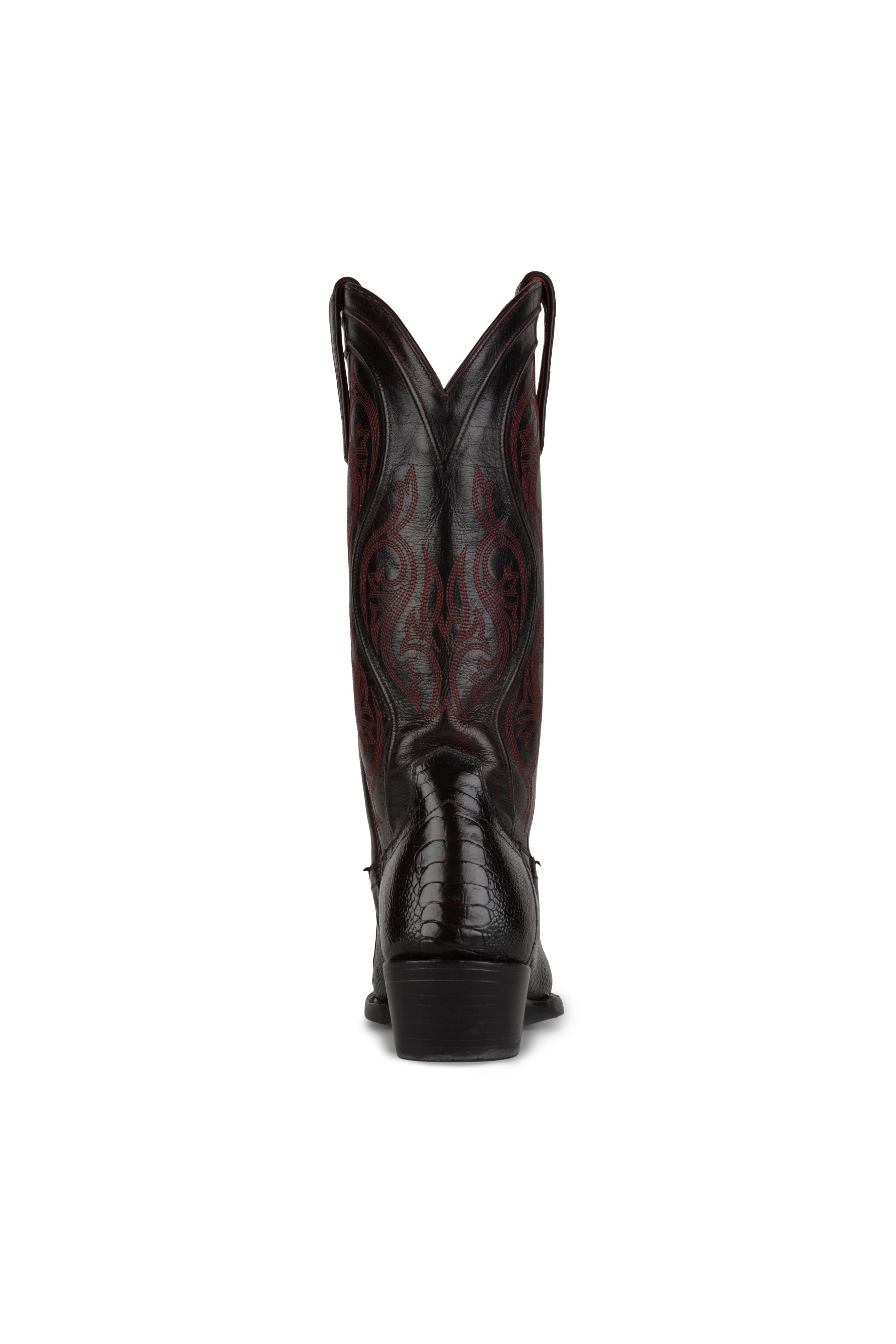 Allens Brand - Kinsley Ostrich Leg - Black Cherry