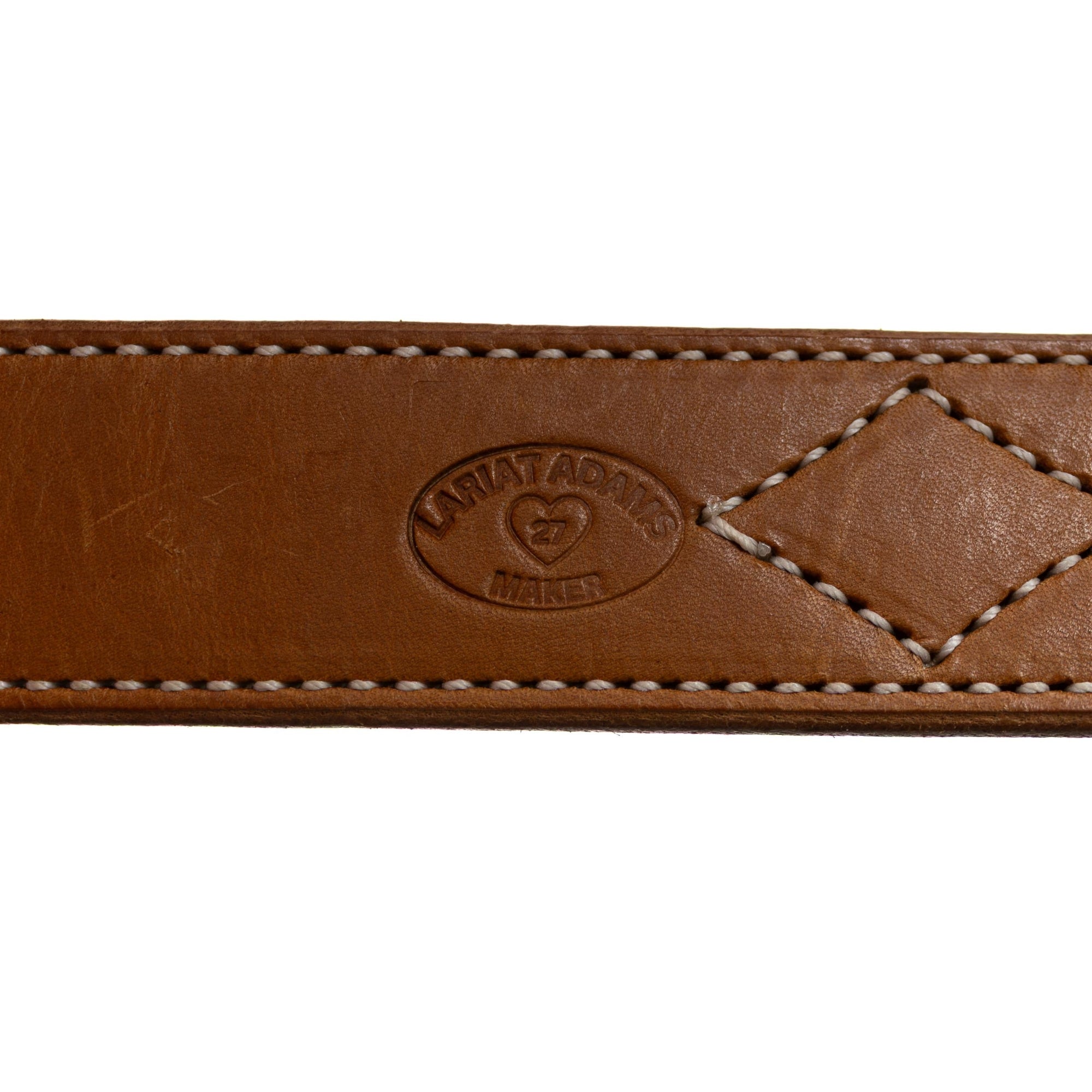 Lariat Belts - Longhorn - Maroon