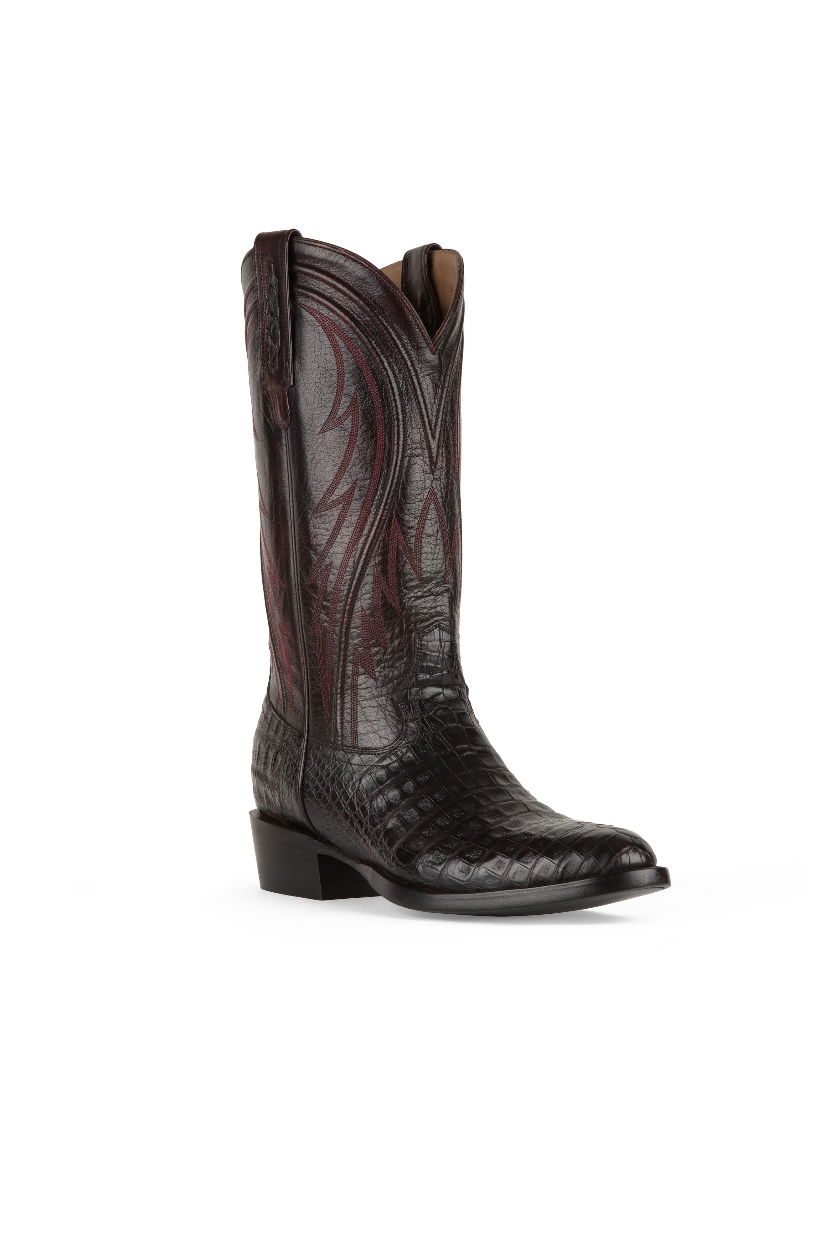 Allens Brand - James Caiman - Round Toe - Black Cherry