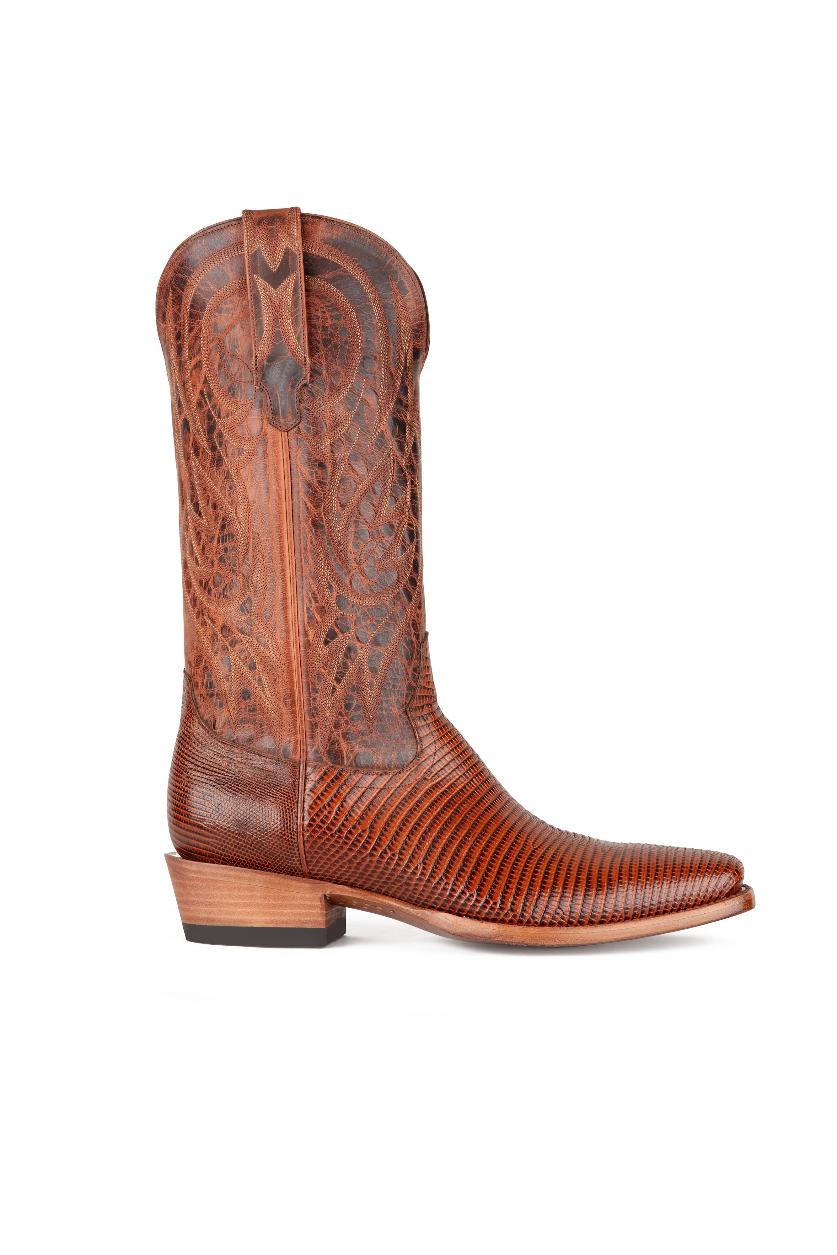 Allens Brand - Little Joe Lizard - Cutter Toe - Brandy