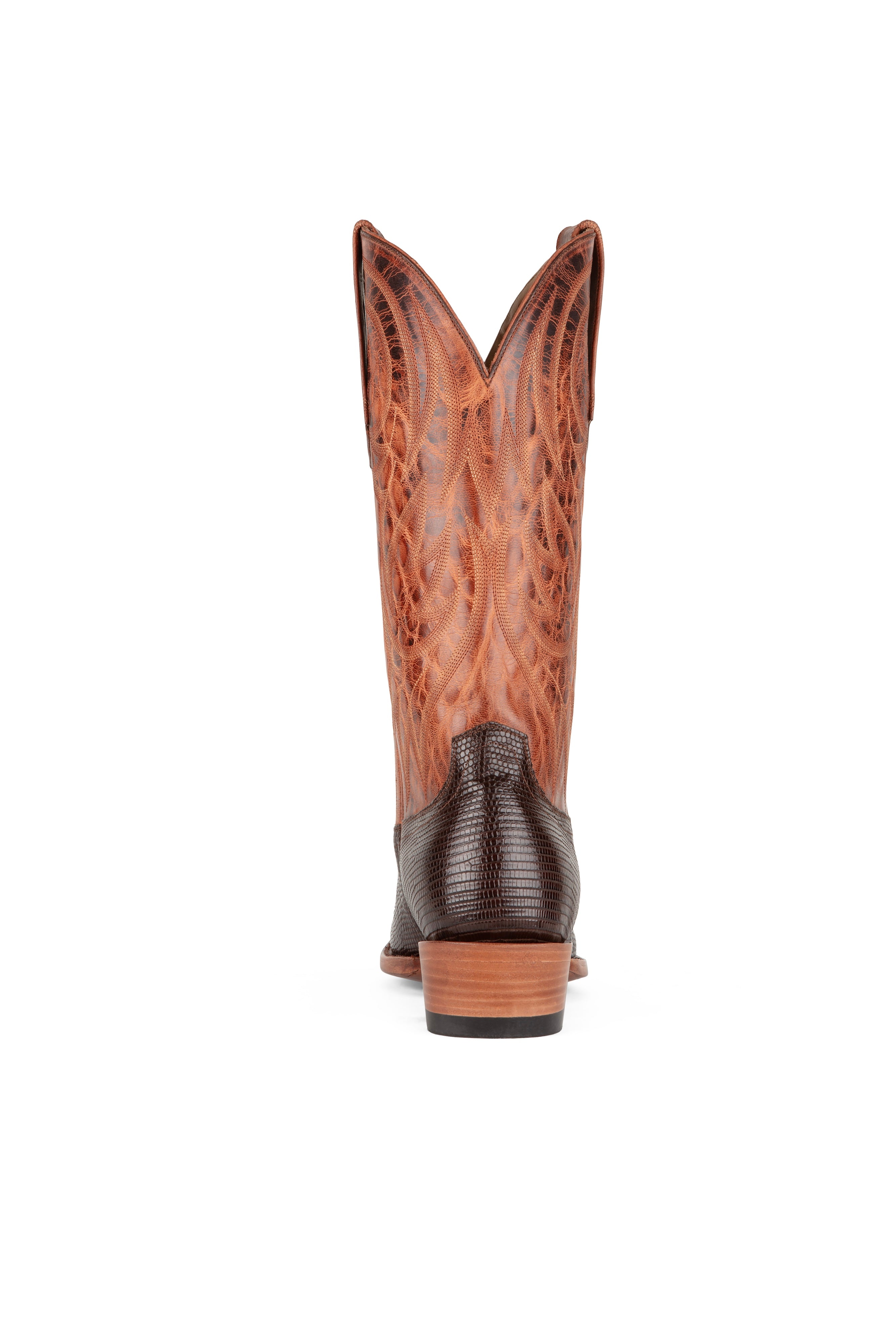 Allens Brand - Little Joe Lizard - Round Toe - Tobacco