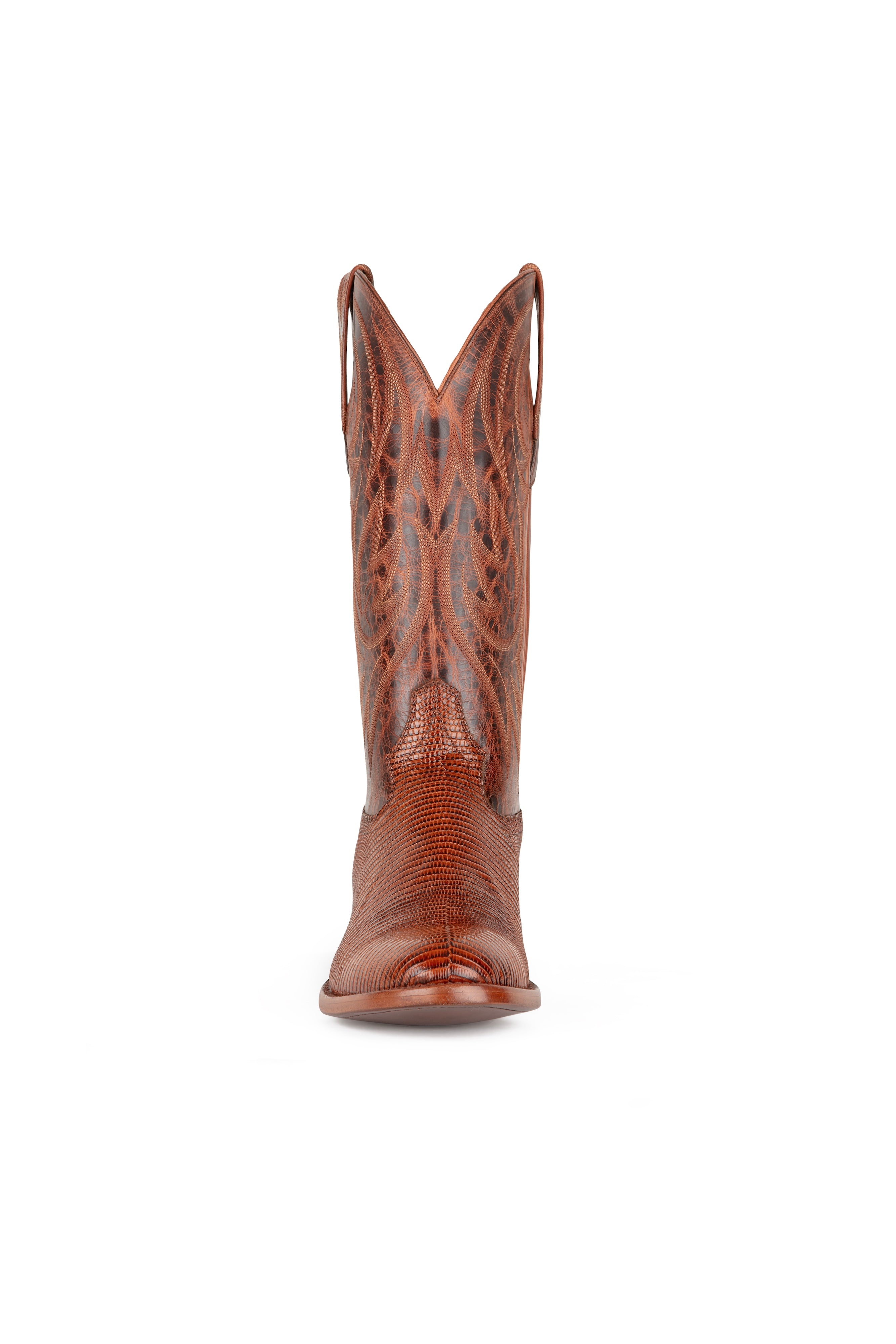 Allens Brand - Little Joe Lizard - Round Toe - Brandy