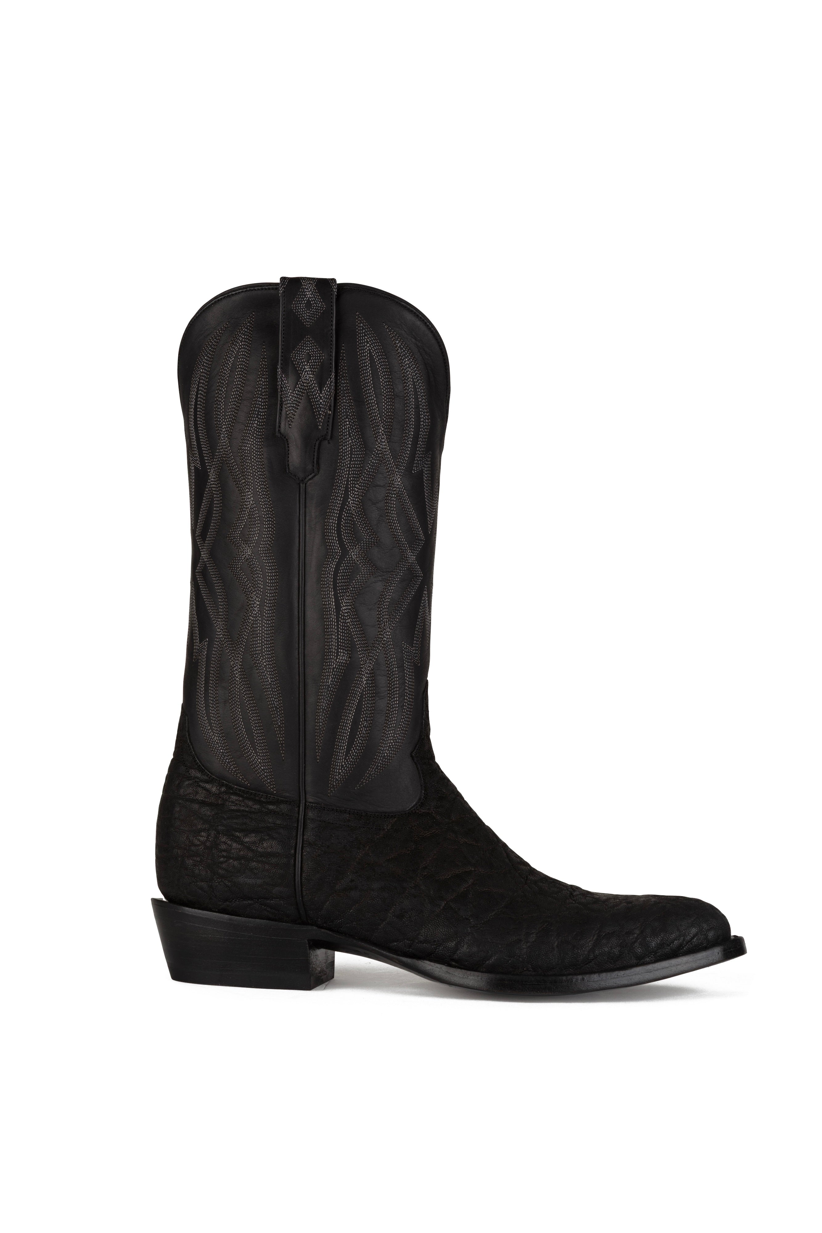 Allens Brand - Ben Elephant - Round Toe - Black