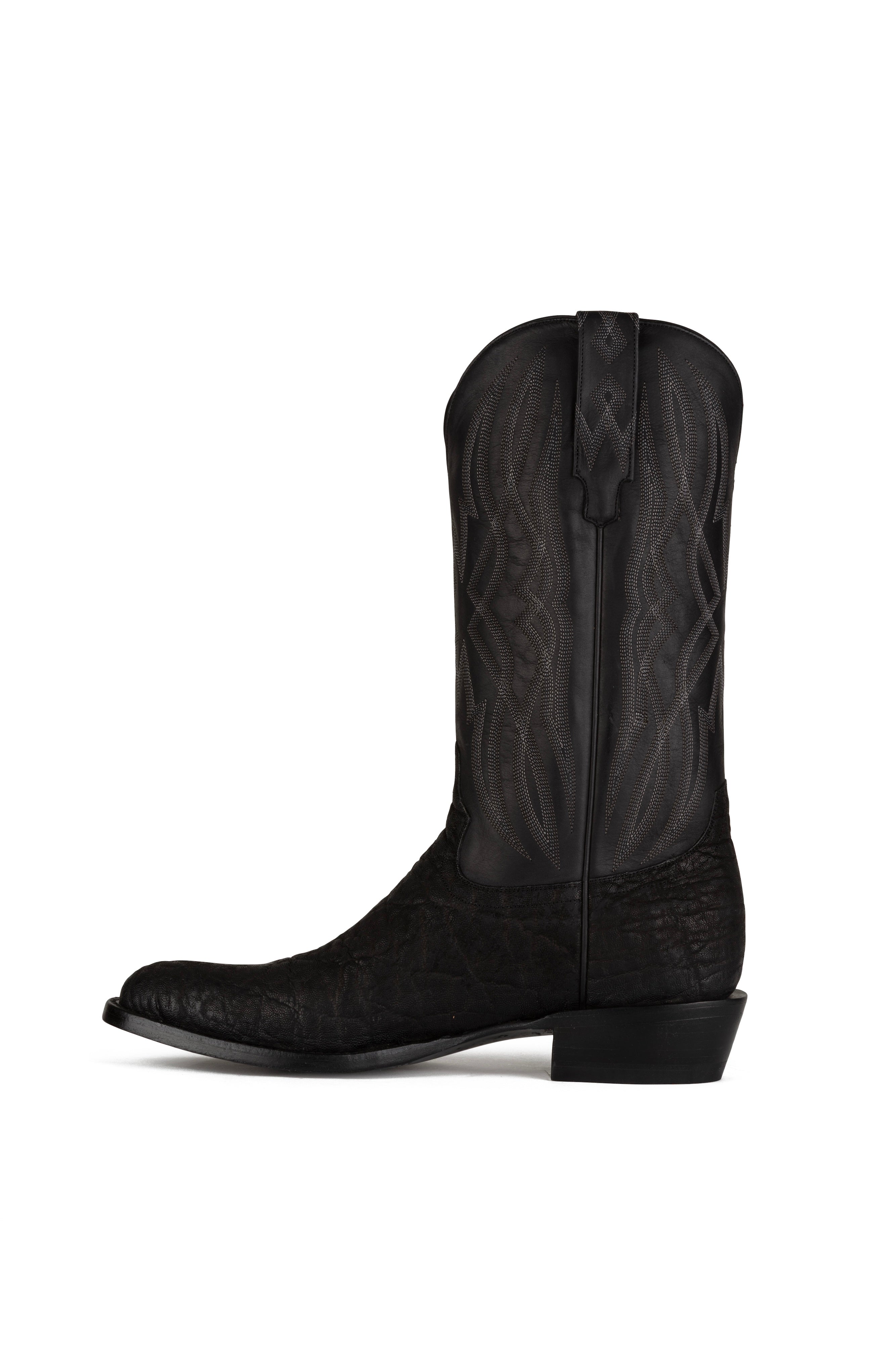 Allens Brand - Ben Elephant - Round Toe - Black