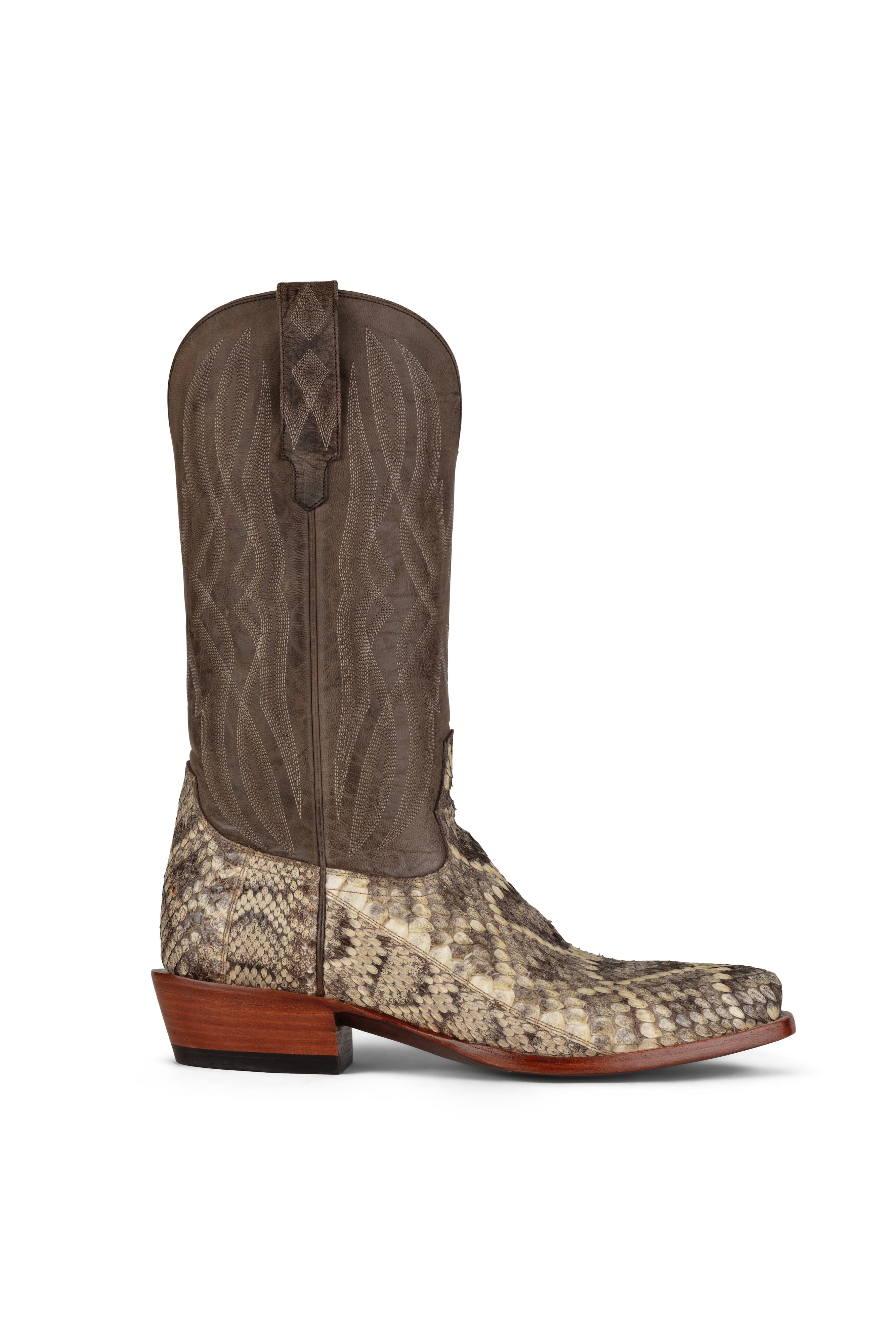 Allens Brand - Ben Eastern Rattlesnake - Cutter Toe - Natural