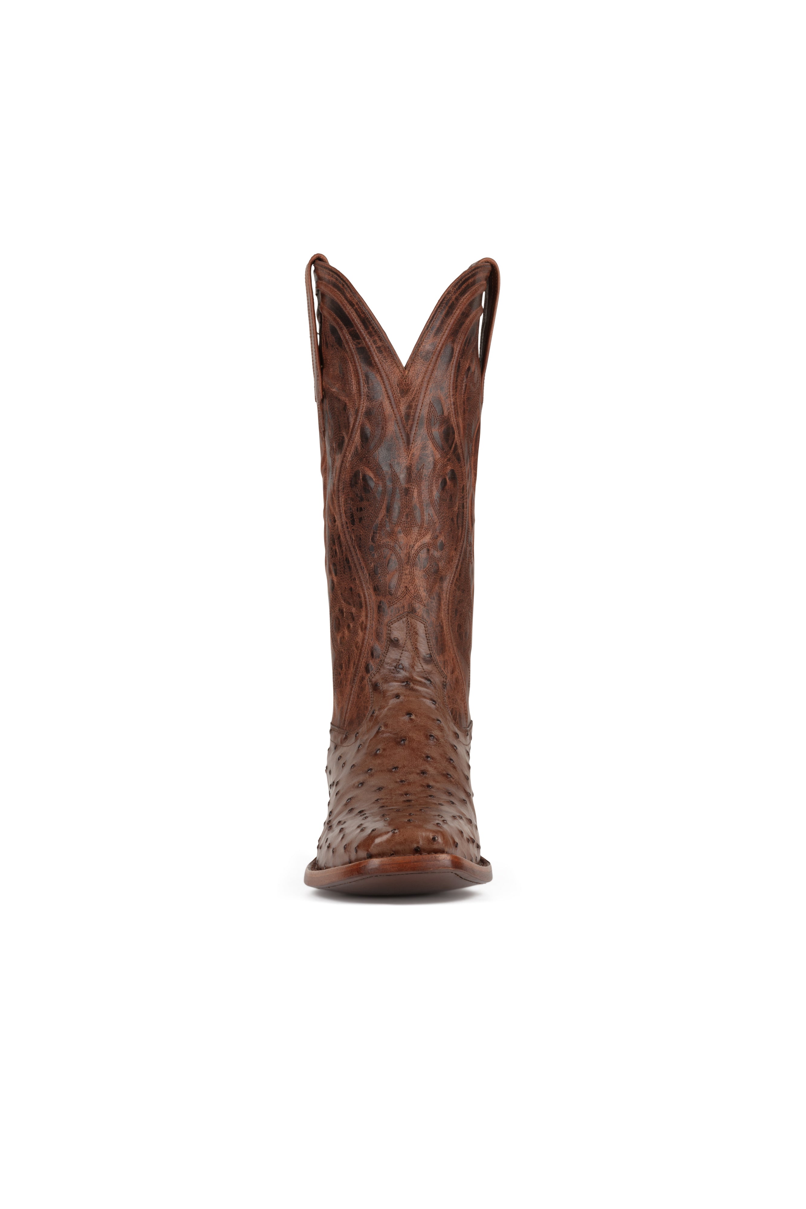 Allens Brand - Adam Full Quill Ostrich - Cutter Toe - Brusciato