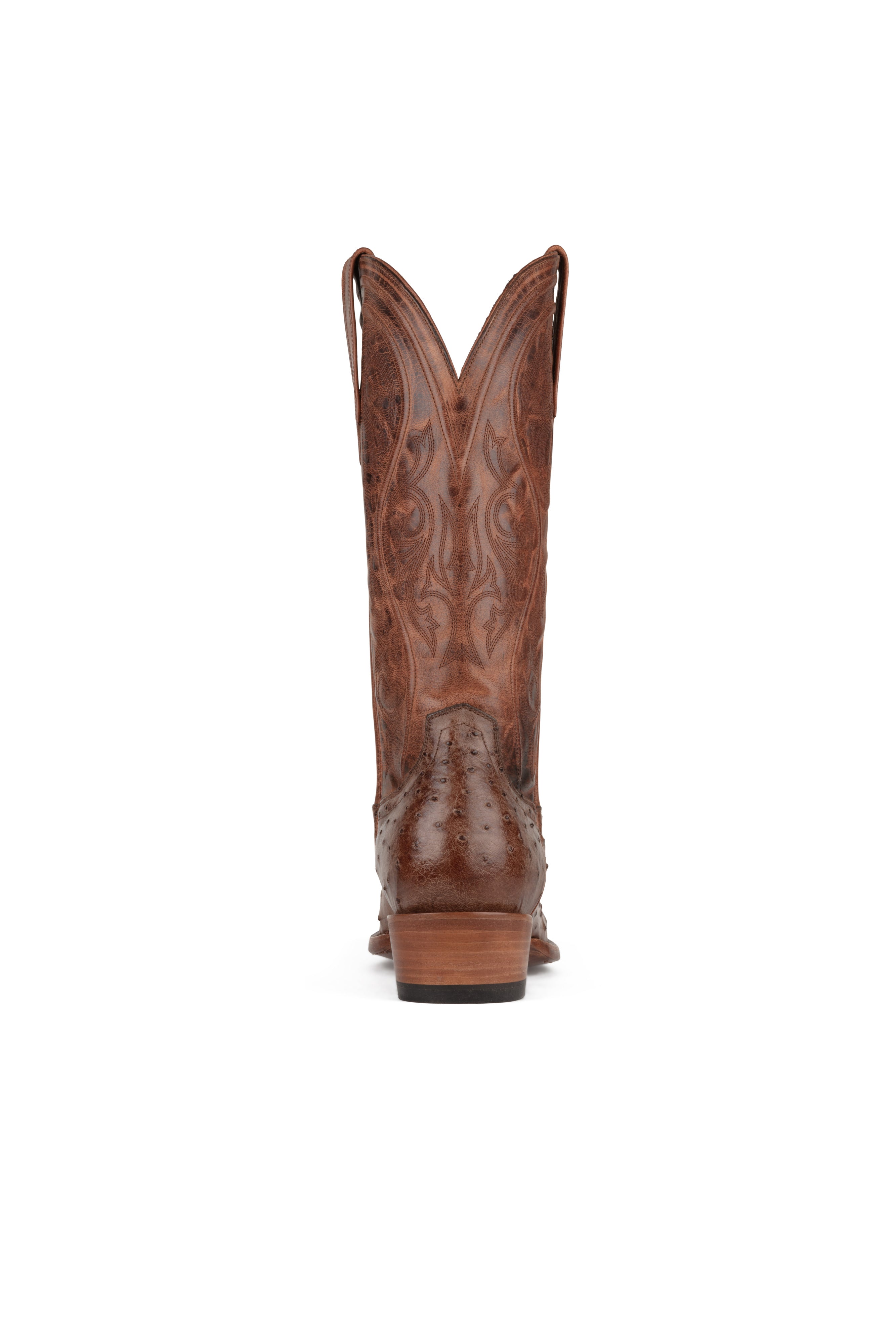 Allens Brand - Adam Full Quill Ostrich - Cutter Toe - Brusciato