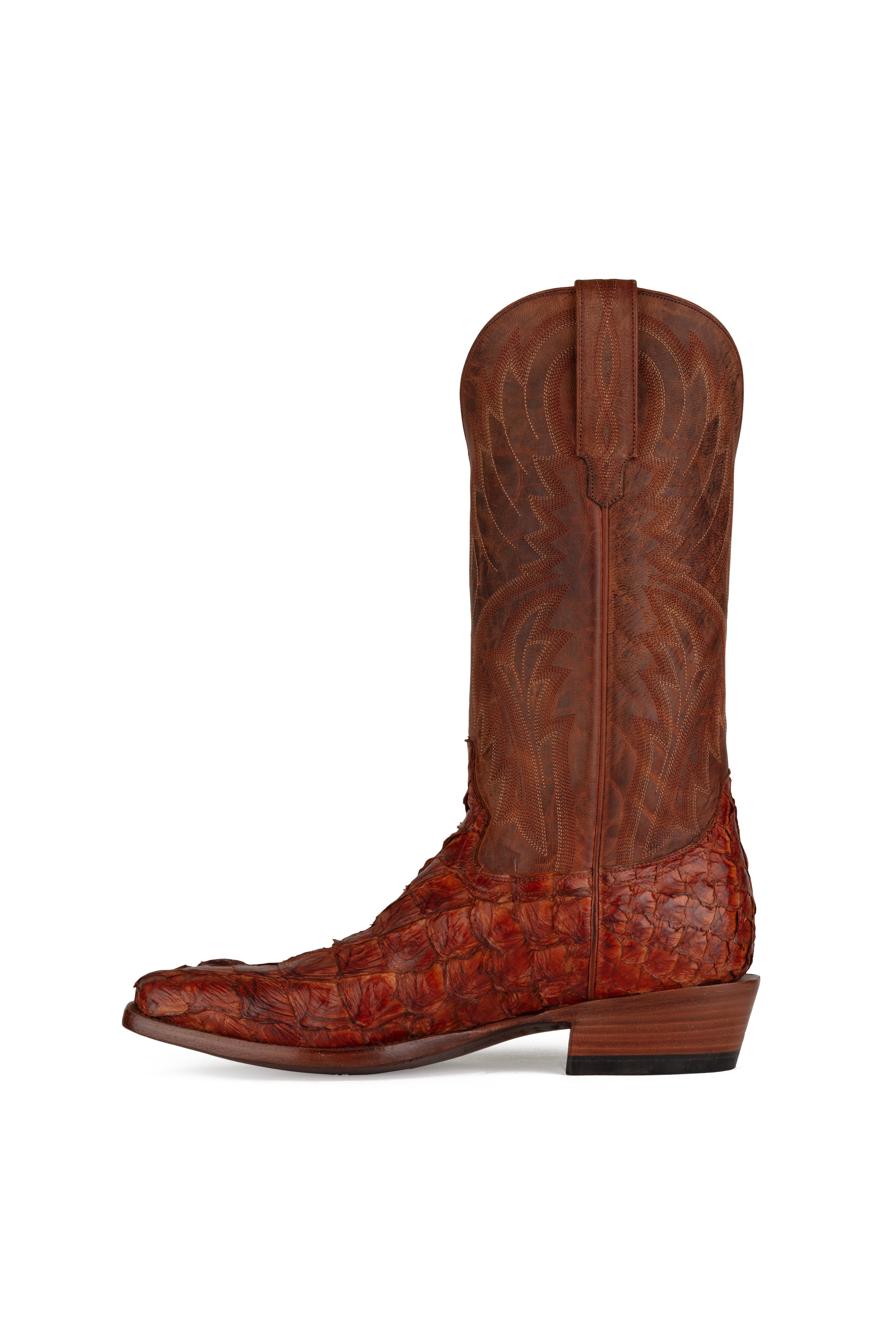 Allens Brand - Mayfield Pirarucu - Cutter Toe - Cognac