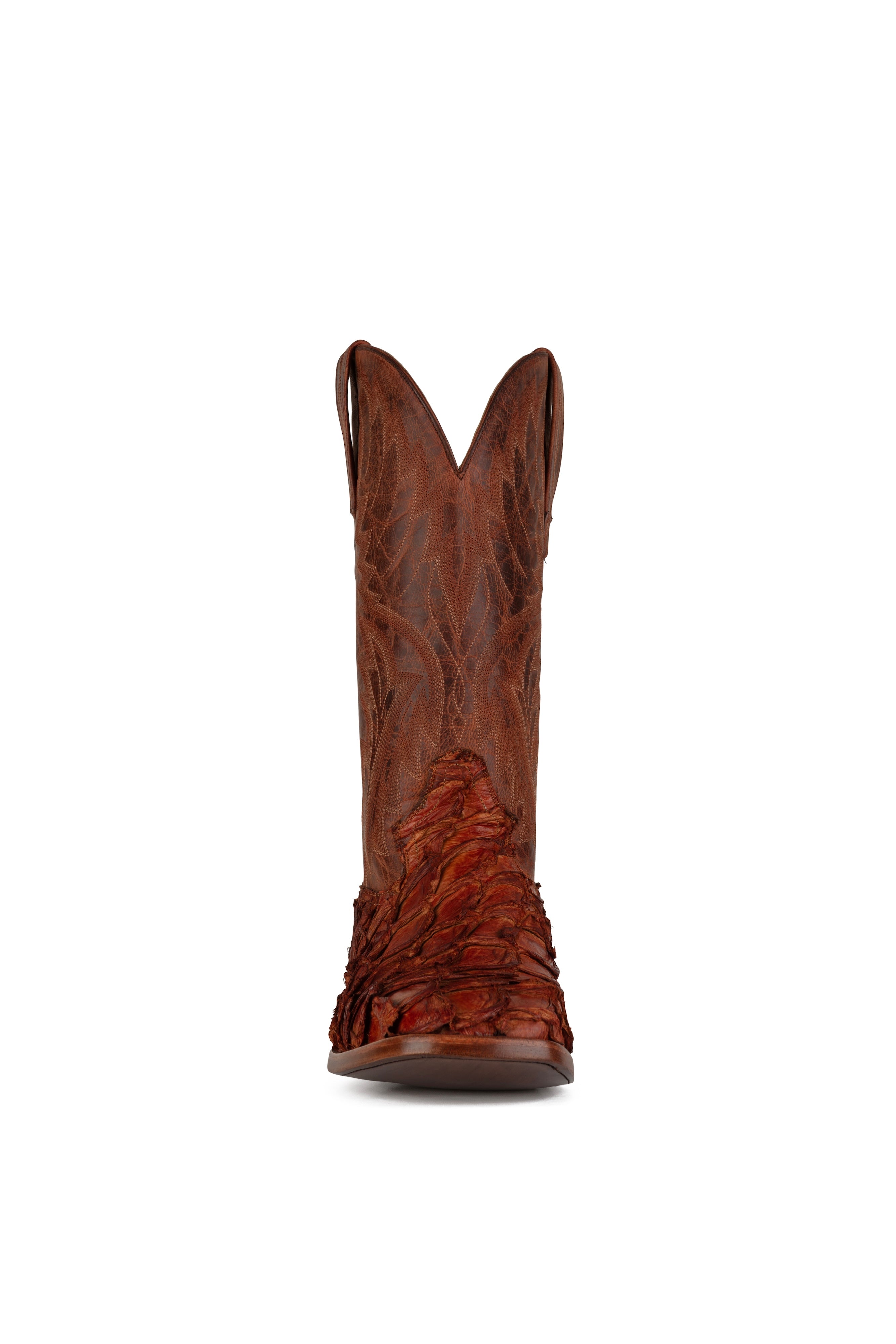 Allens Brand - Mayfield Pirarucu - Square Toe - Cognac