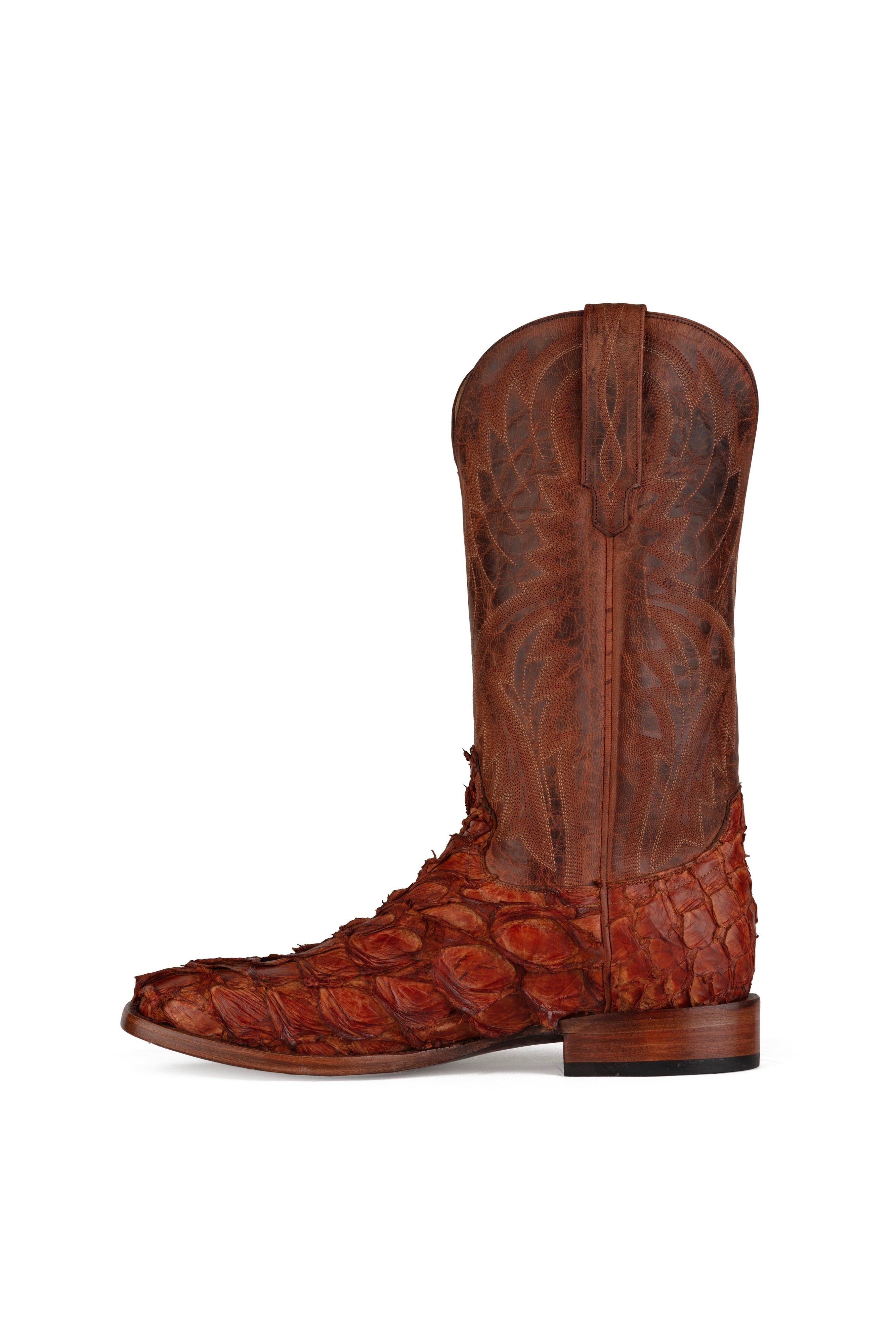 Allens Brand - Mayfield Pirarucu - Square Toe - Cognac