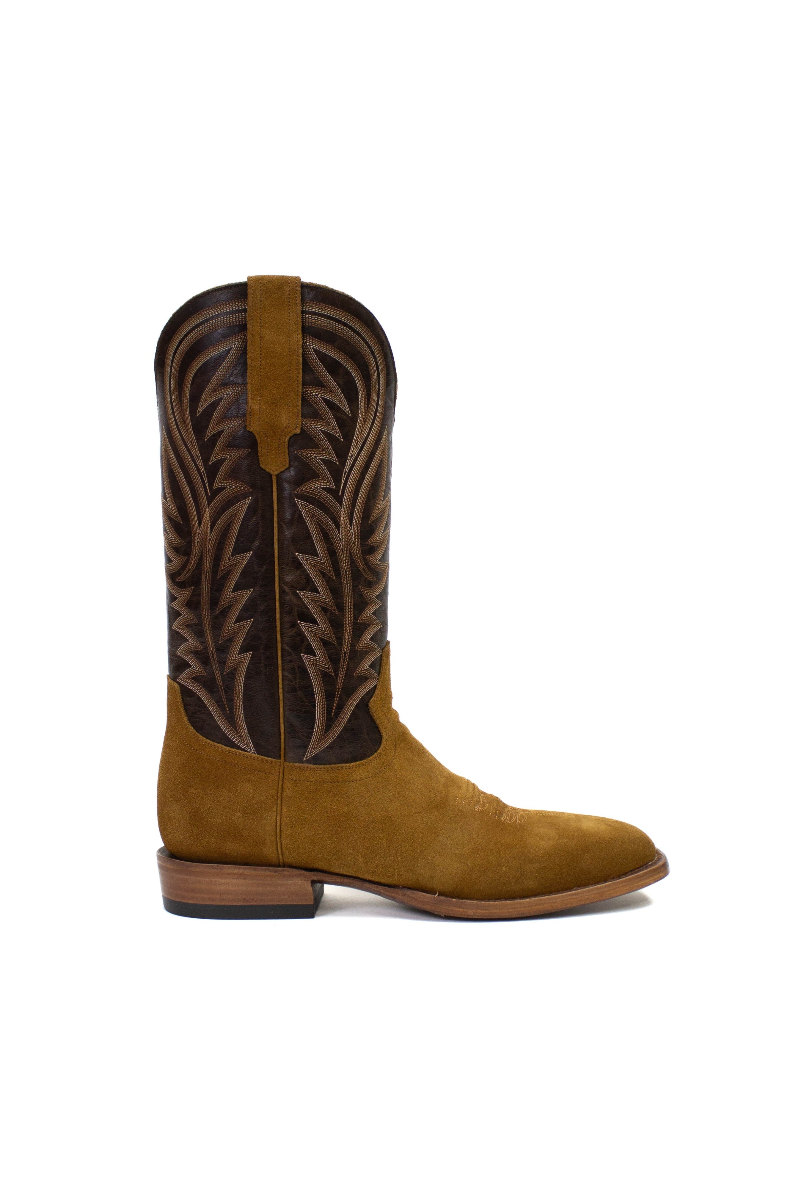 Allens Brand - Brady - Square Toe - Golden Suede/Chocolate