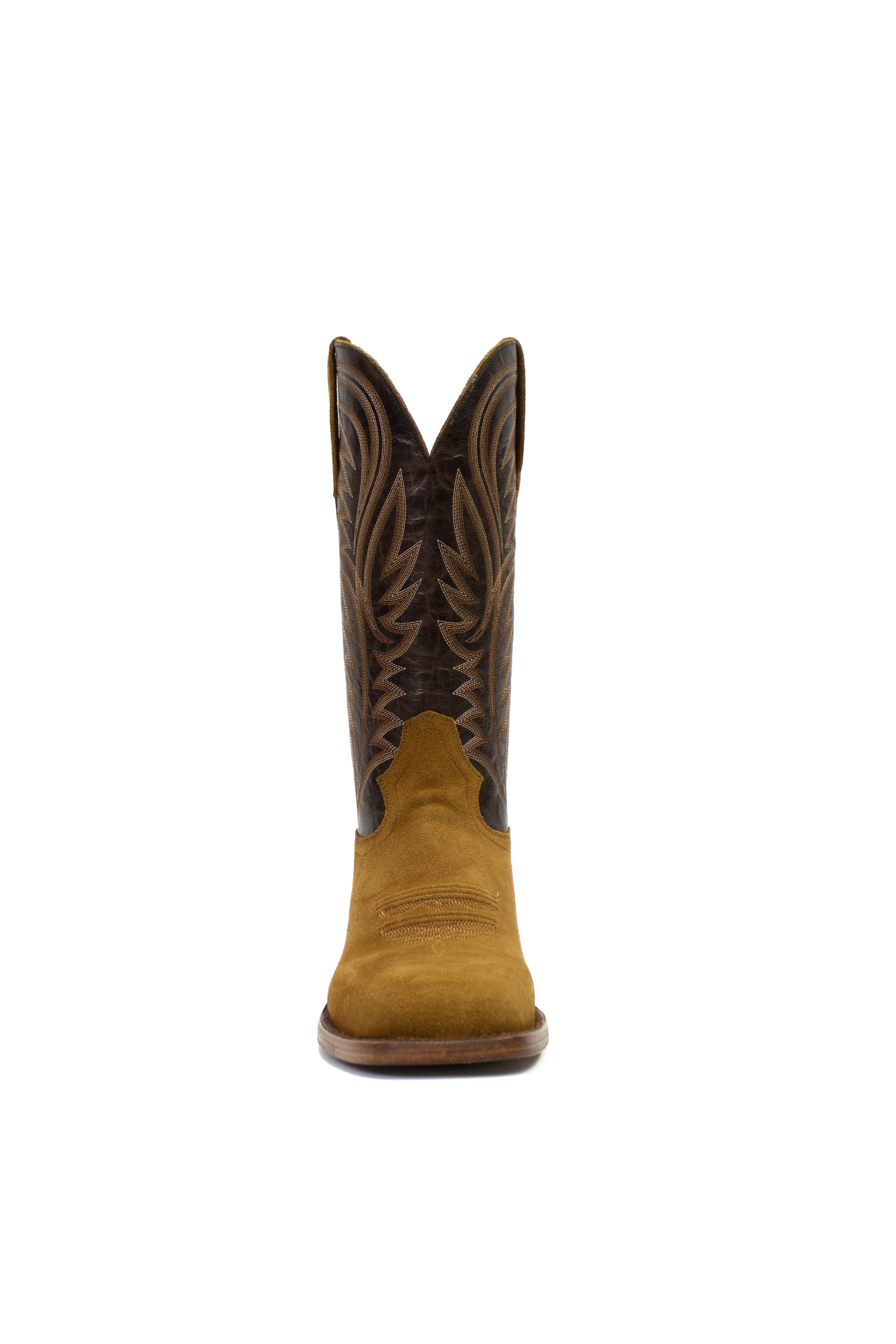 Allens Brand - Brady - Square Toe - Golden Suede/Chocolate