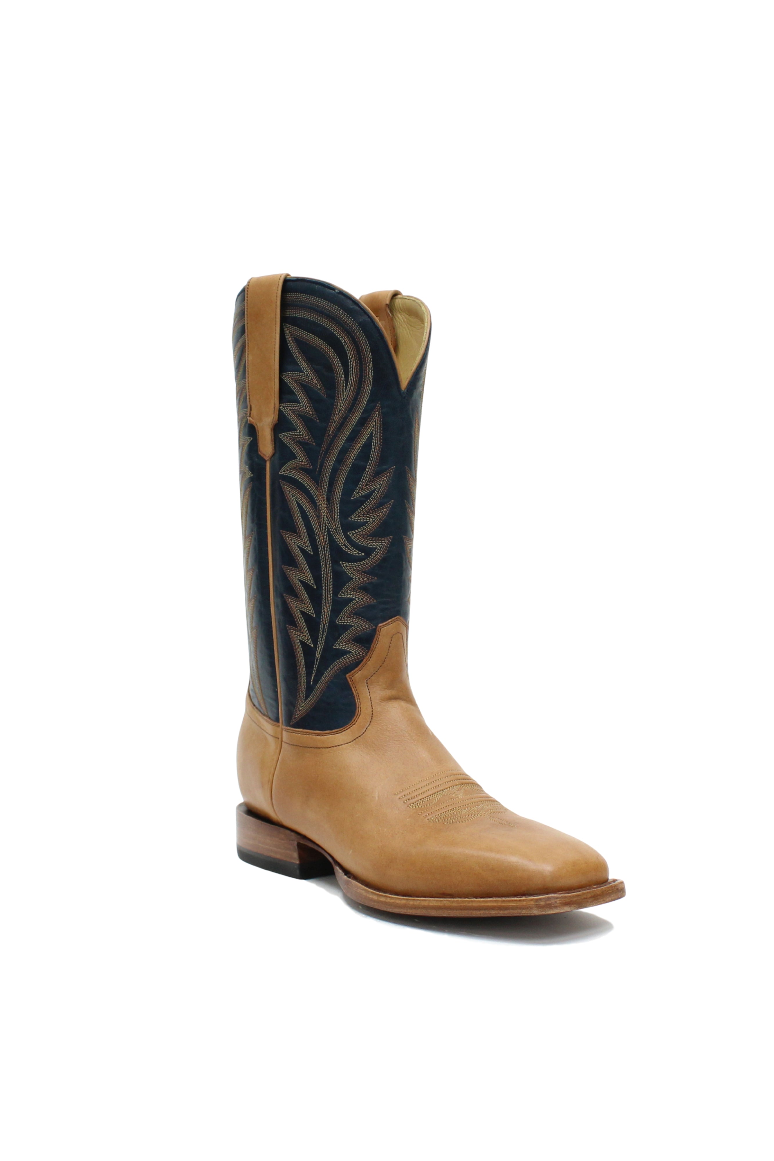 Allens Brand - Brady - Square Toe - Cowboy Whiskey/Imperial Blue