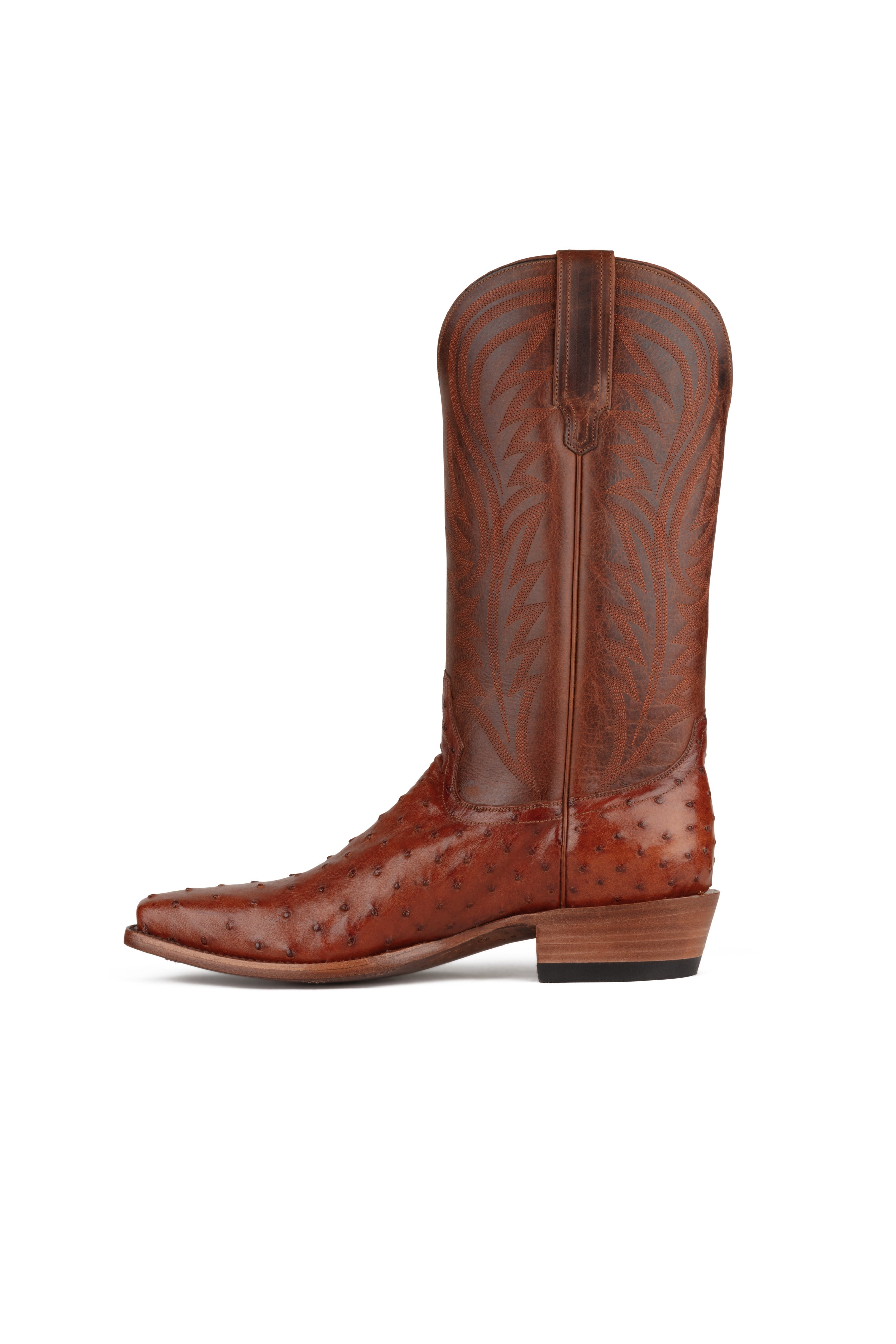 Allens Brand - Brady Full Quill Ostrich - Cutter Toe - Pecan