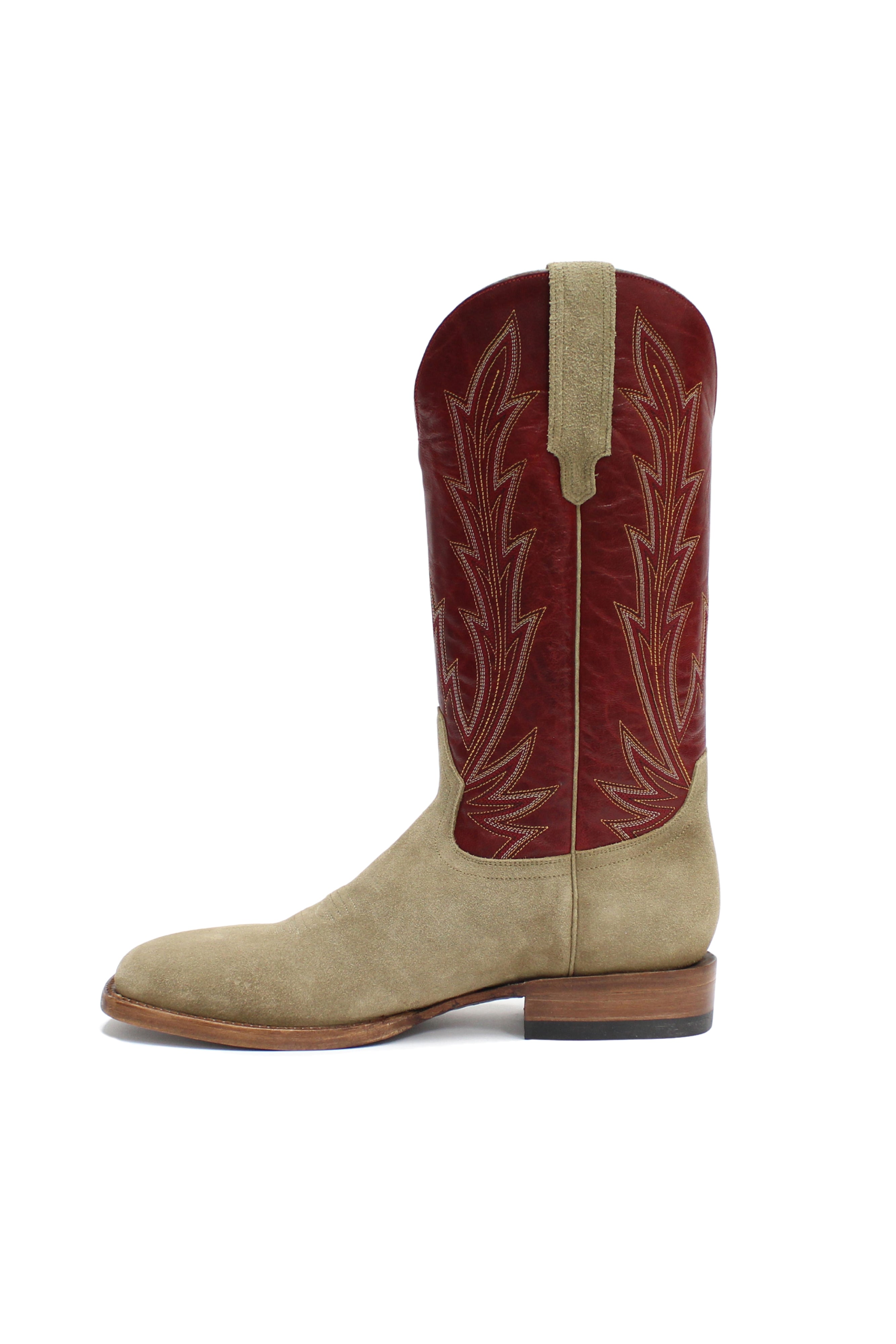 Allens Brand - Cole - River Rock Suede/Foxi Red