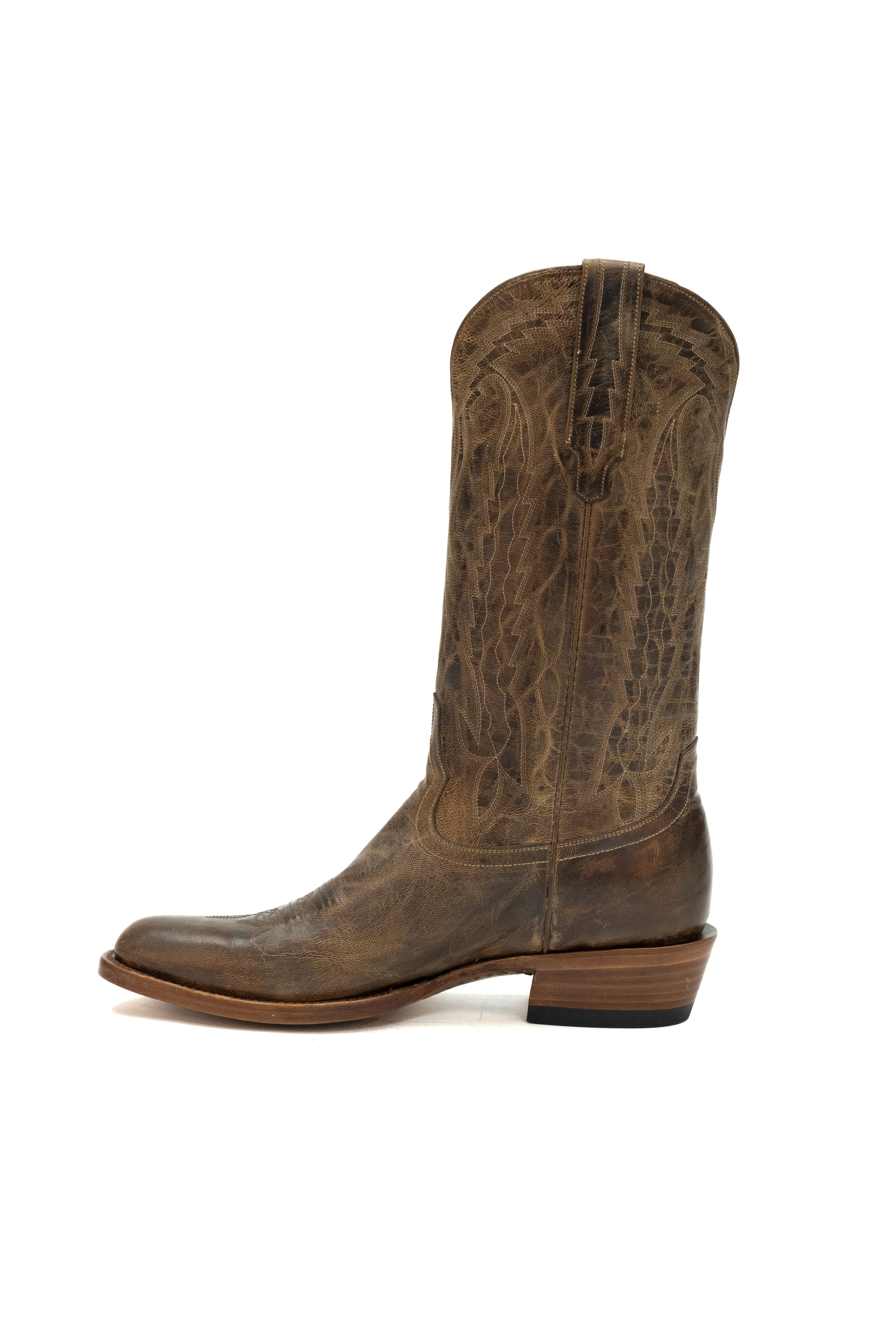 Allens Brand - Hoss Mad Dog - Round Toe - Pearl