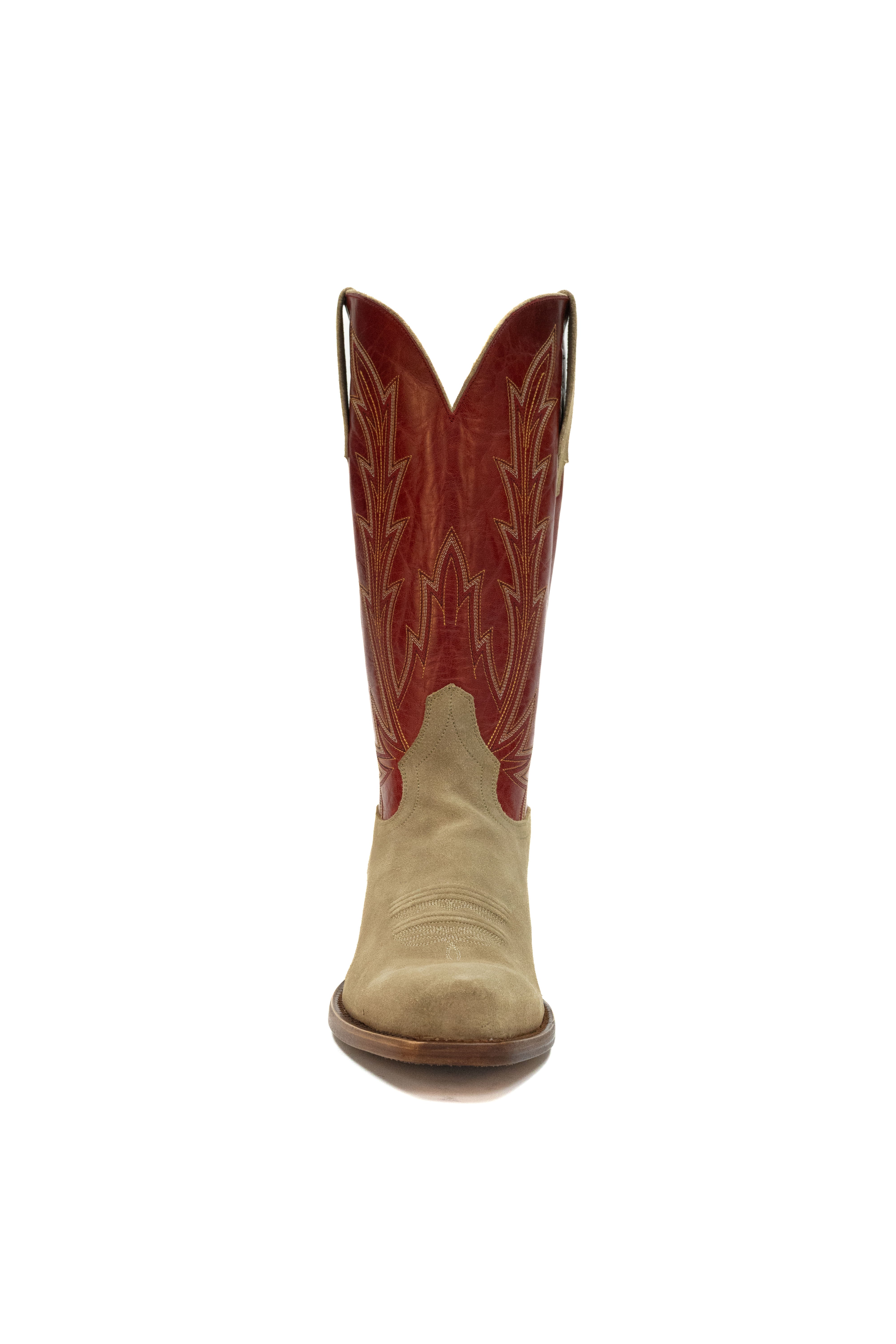 Allens Brand - Cole - Cutter Toe - River Rock Suede/Foxi Red