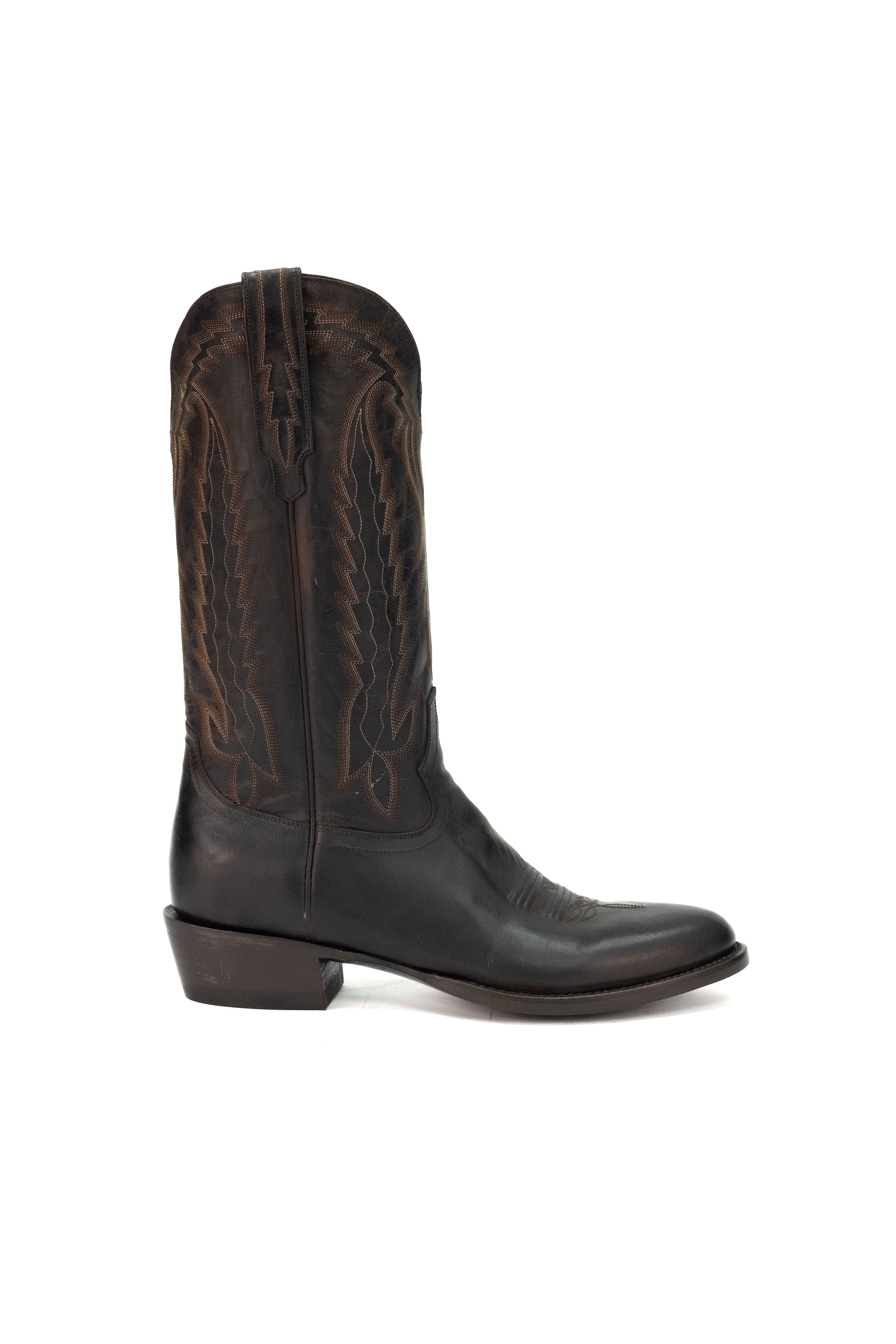 Allens Brand - Hoss Mad Dog - Round Toe - Chocolate