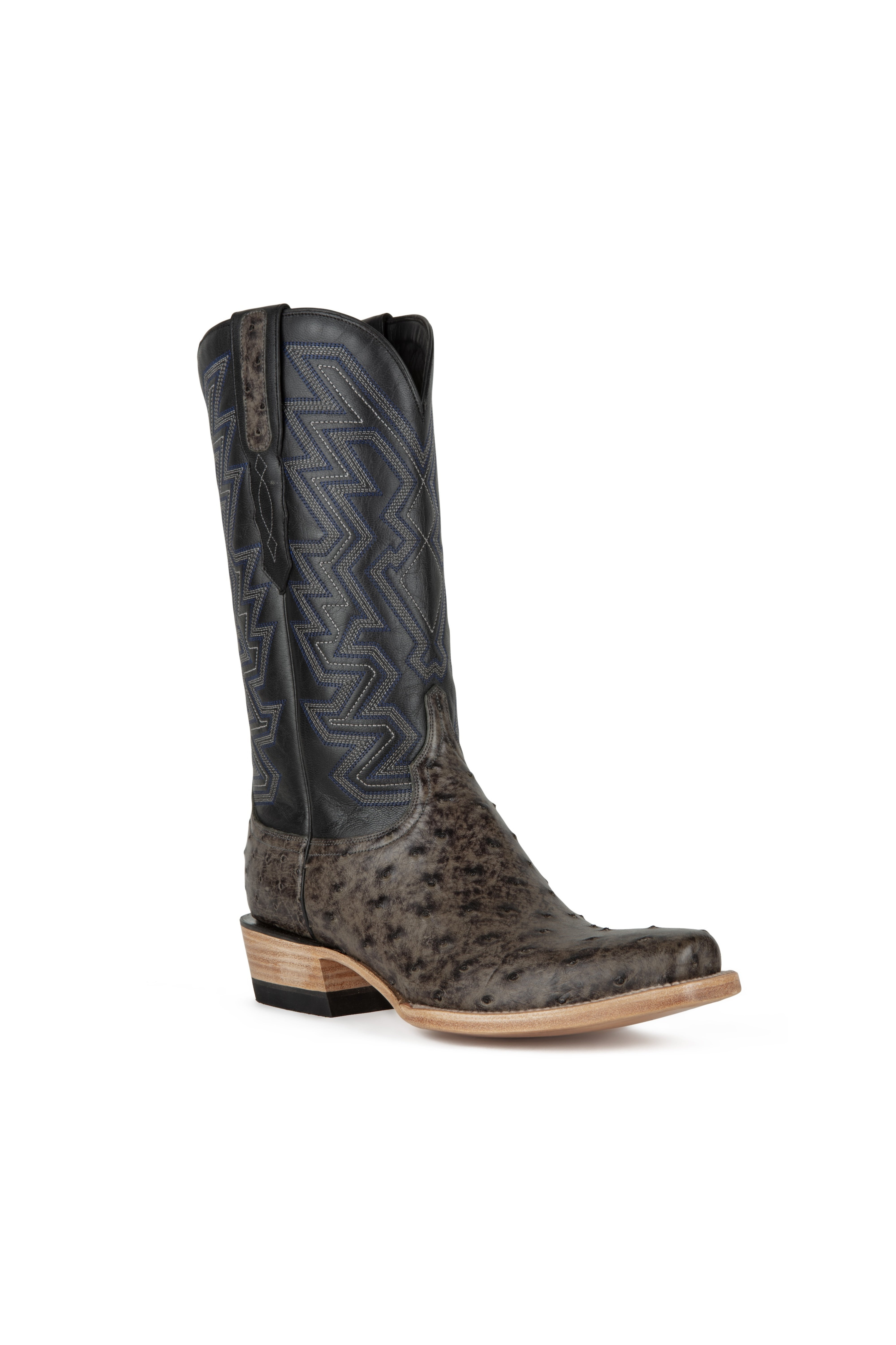 Resistol Boots - Full Quill Ostrich - Cutter Toe - Grey