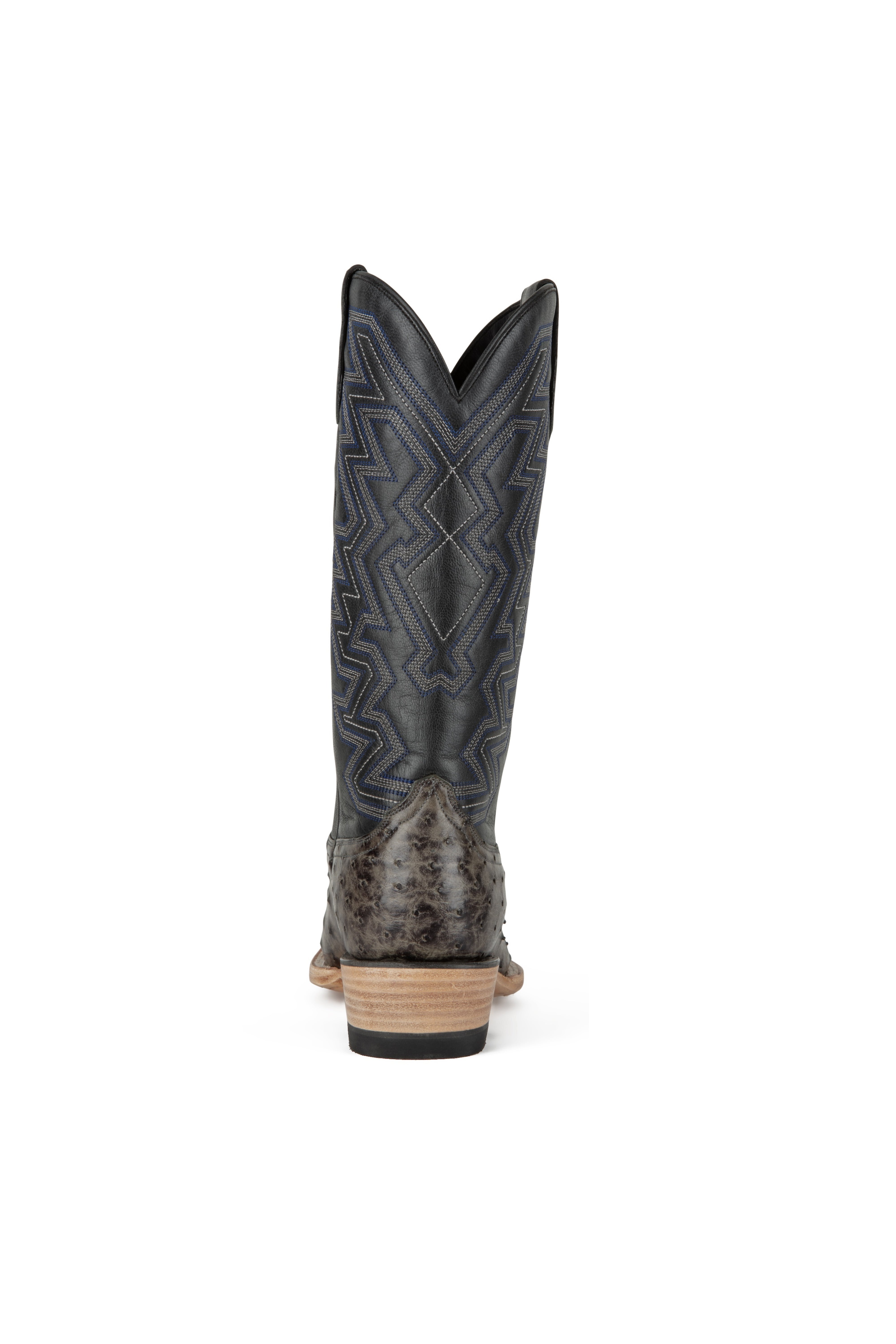 Resistol Boots - Full Quill Ostrich - Cutter Toe - Grey