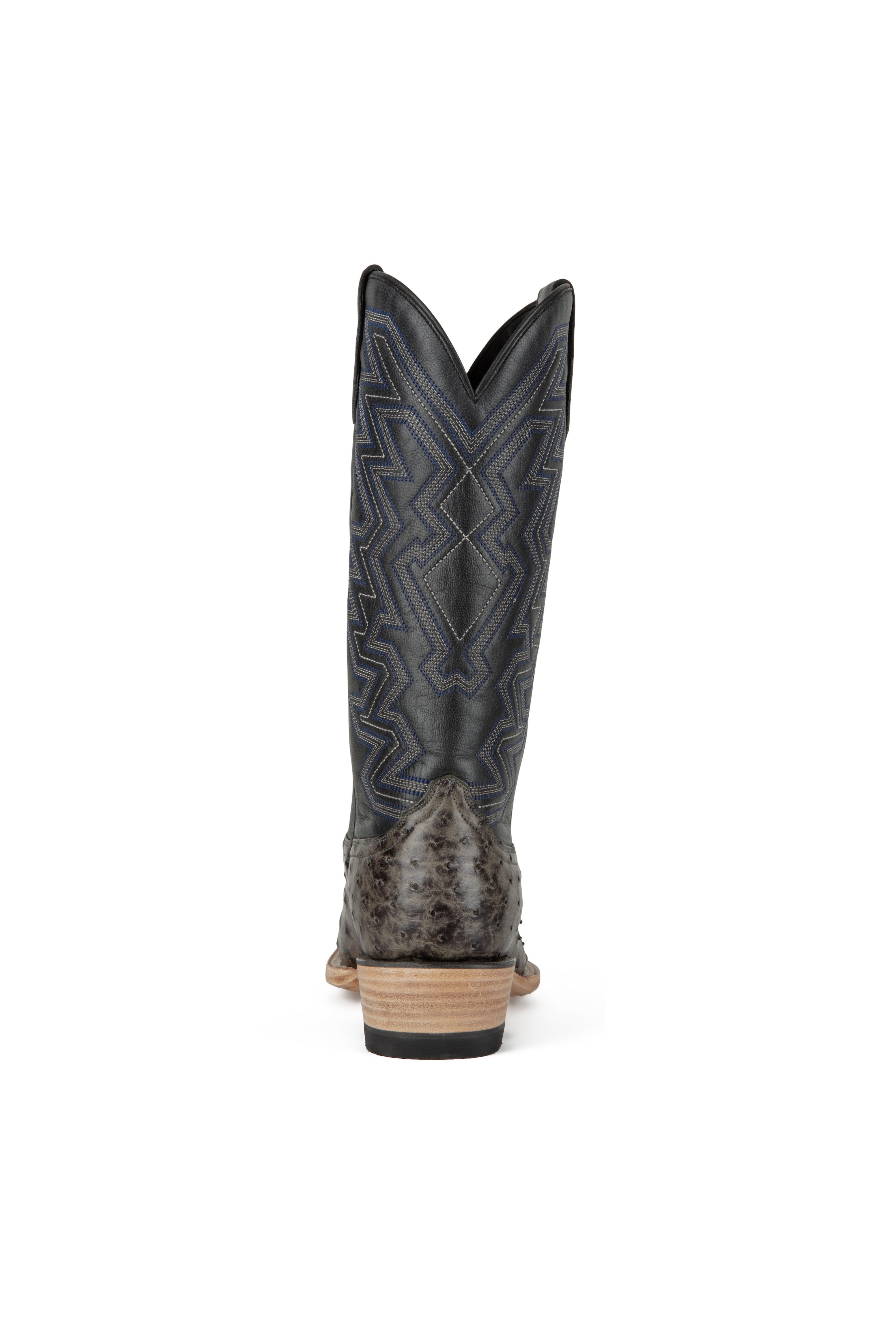 Resistol Boots - Full Quill Ostrich - Cutter Toe - Grey