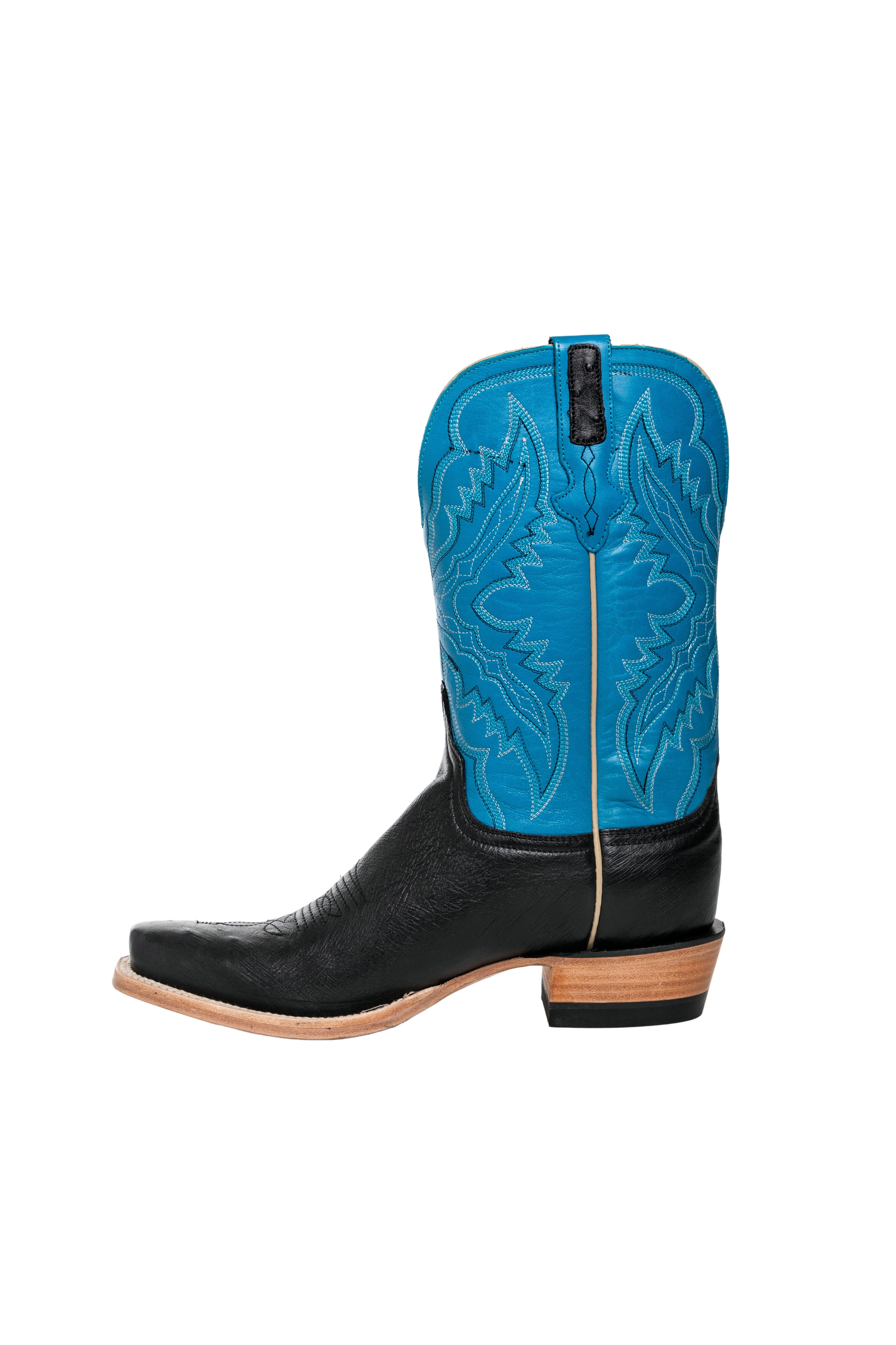 Resistol Boots - Smooth Quill Ostrich - Cutter Toe - Black