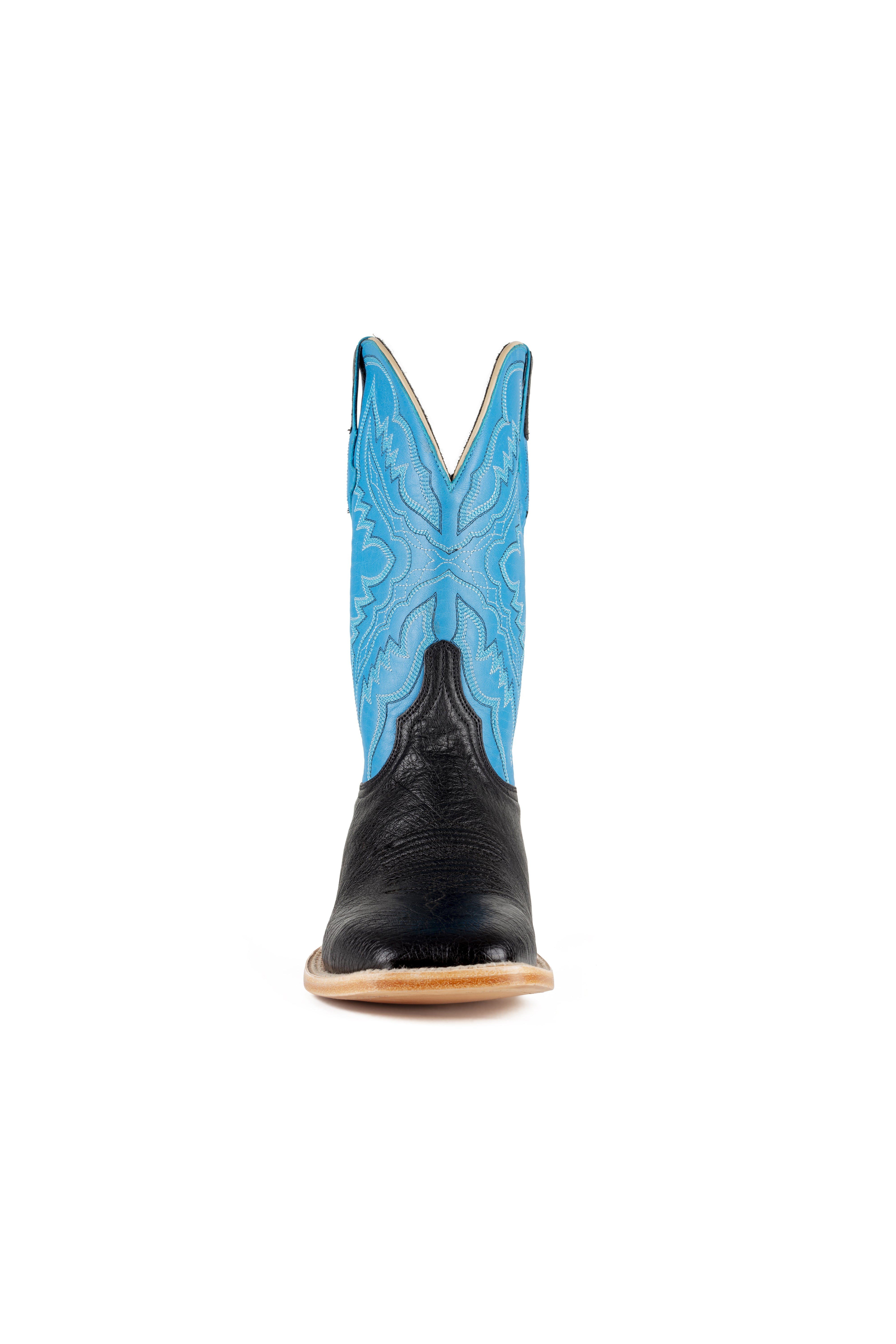 Resistol Boots - Smooth Quill Ostrich - Square Toe - Black